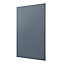GoodHome Alisma Matt blue slab 50:50 Larder/Fridge Cabinet door (W)600mm (H)1001mm (T)18mm