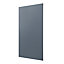 GoodHome Alisma Matt blue slab 50:50 Tall larder Cabinet door (W)600mm (H)1181mm (T)18mm