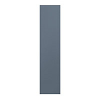 GoodHome Alisma Matt blue slab 70:30 Larder/Fridge Cabinet door (W)300mm (H)1287mm (T)18mm