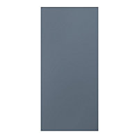 GoodHome Alisma Matt blue slab 70:30 Larder/Fridge Cabinet door (W)600mm (H)1287mm (T)18mm