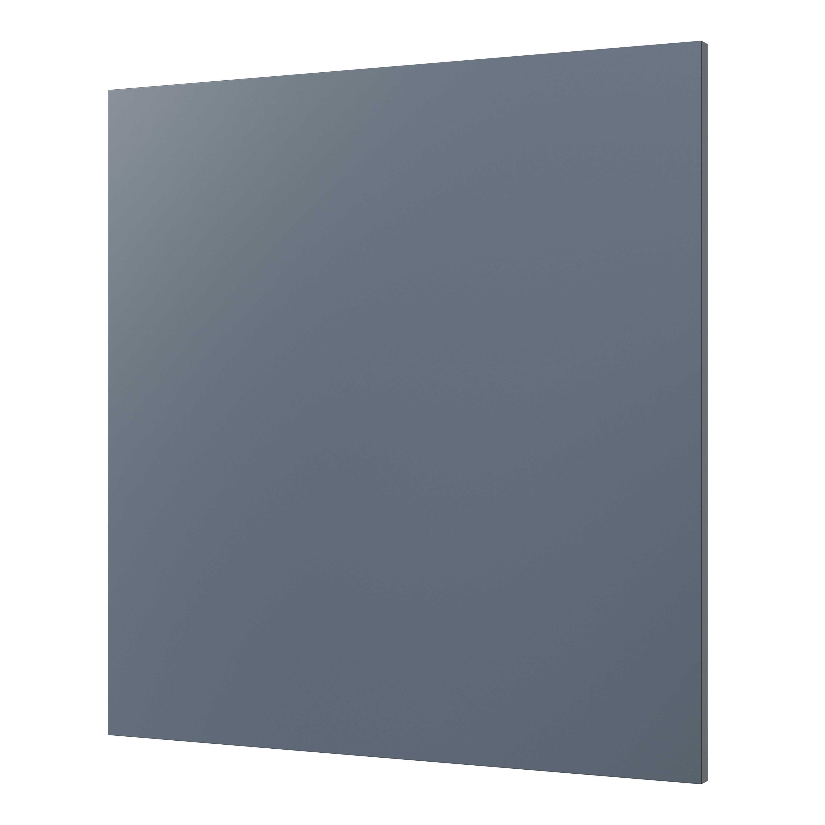 GoodHome Alisma Matt blue slab Appliance Cabinet door (W)600mm (H)626mm (T)18mm