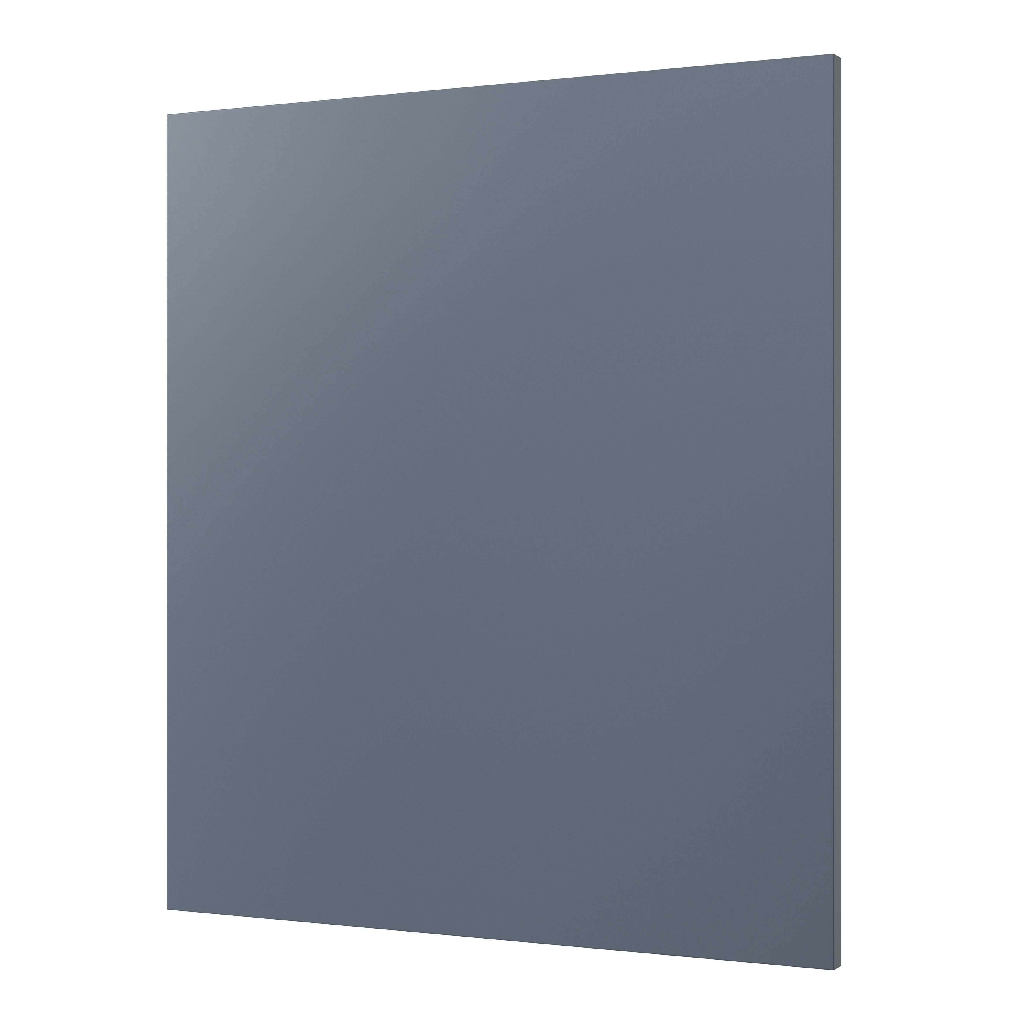 GoodHome Alisma Matt blue slab Appliance Cabinet door (W)600mm (H)687mm (T)18mm