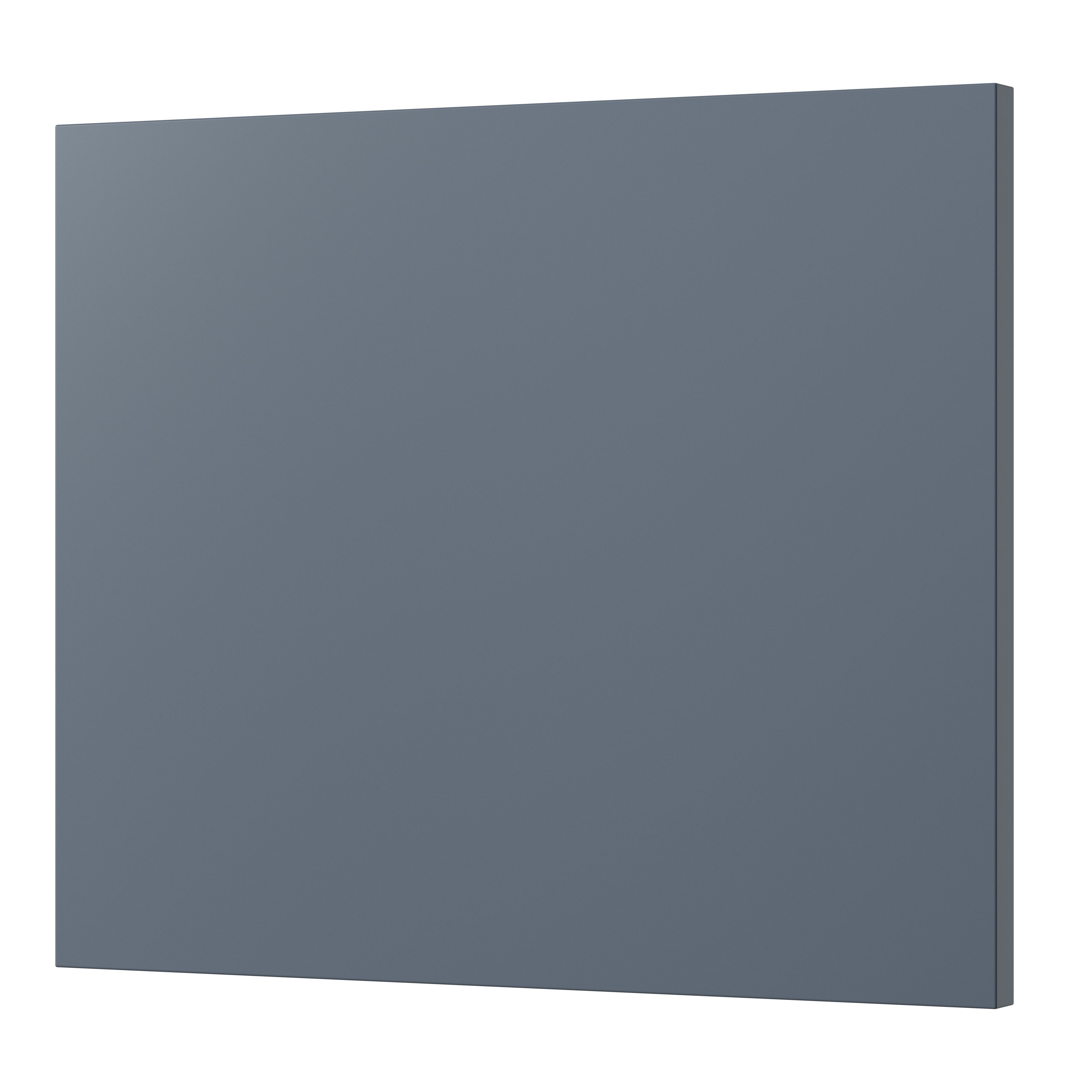 GoodHome Alisma Matt blue slab Drawer front, bridging door & bi fold door (W)400mm, Pack of 2