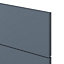 GoodHome Alisma Matt blue slab Drawer front (W)400mm, Pack of 4