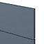 GoodHome Alisma Matt blue slab Drawer front (W)600mm, Pack of 3