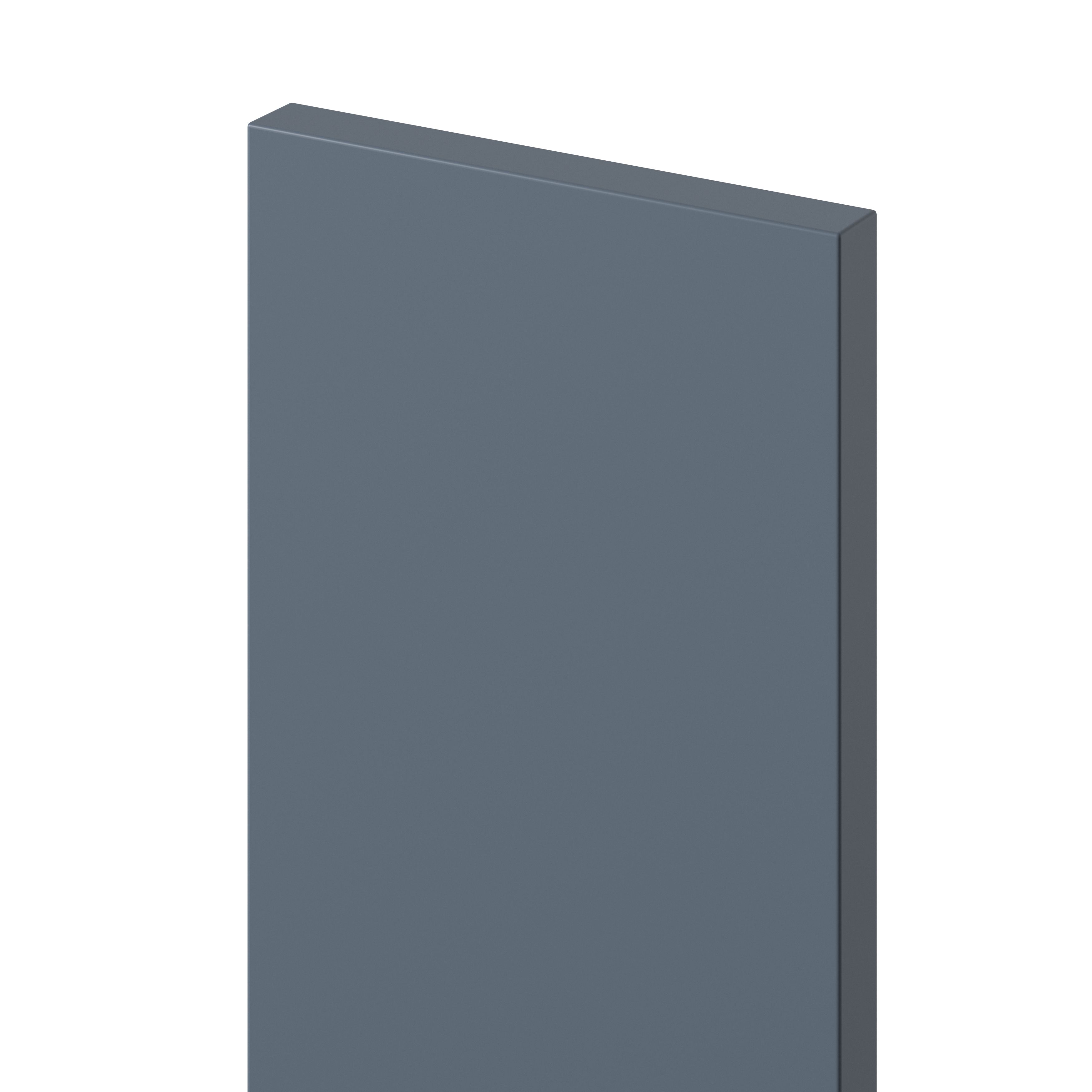 GoodHome Alisma Matt blue slab Highline Cabinet door (W)150mm (H)715mm (T)18mm