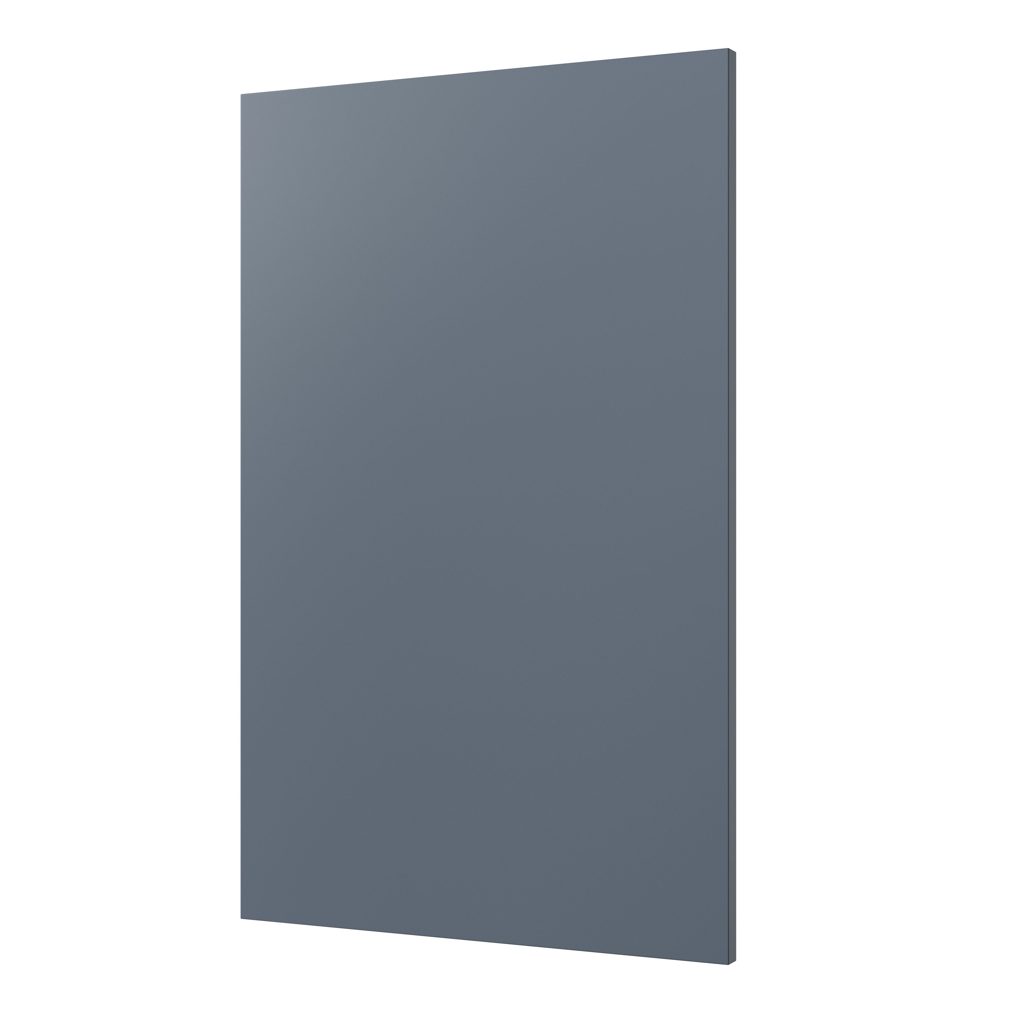 GoodHome Alisma Matt blue slab Highline Cabinet door (W)450mm (H)715mm (T)19mm