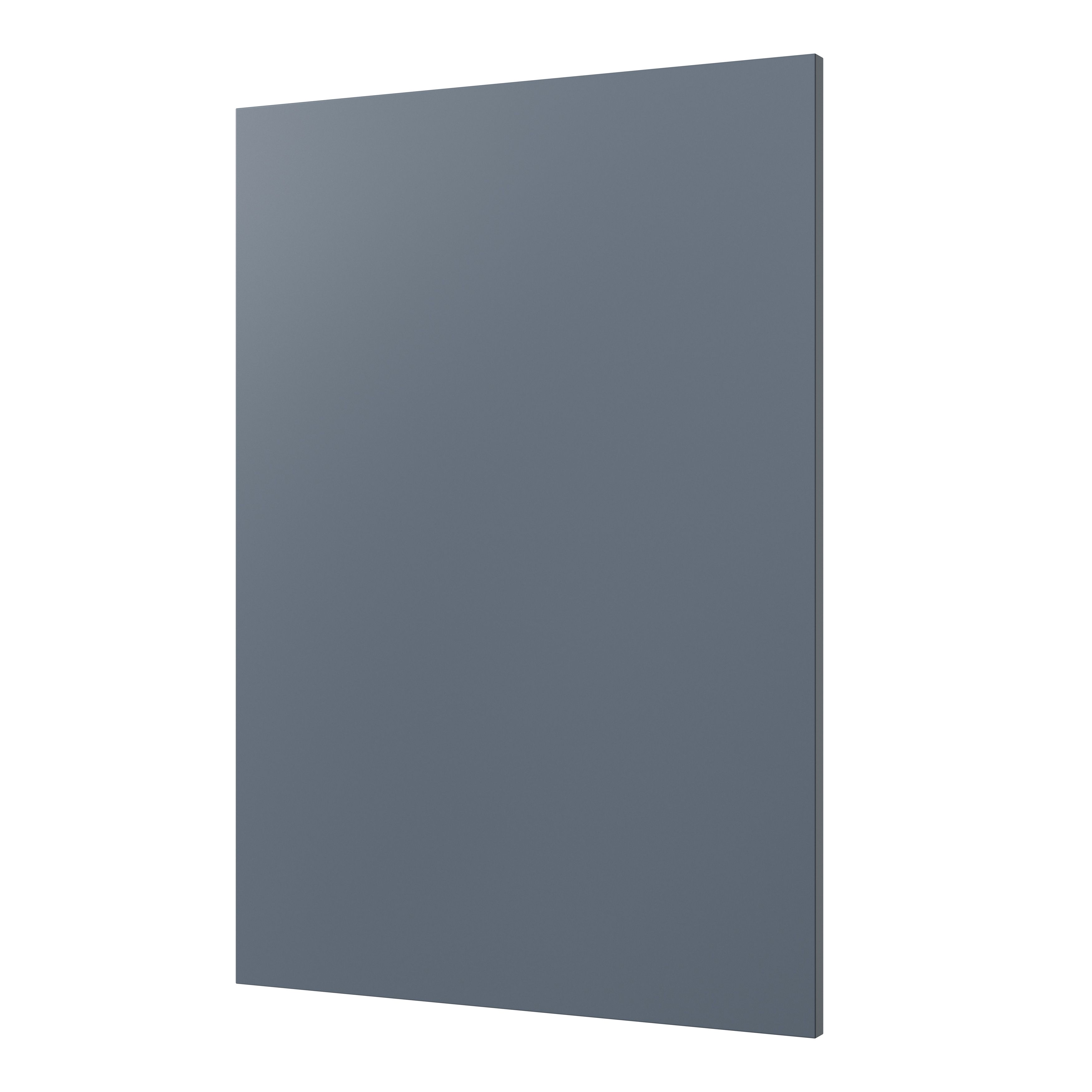 GoodHome Alisma Matt blue slab Highline Cabinet door (W)500mm (H)715mm (T)18mm