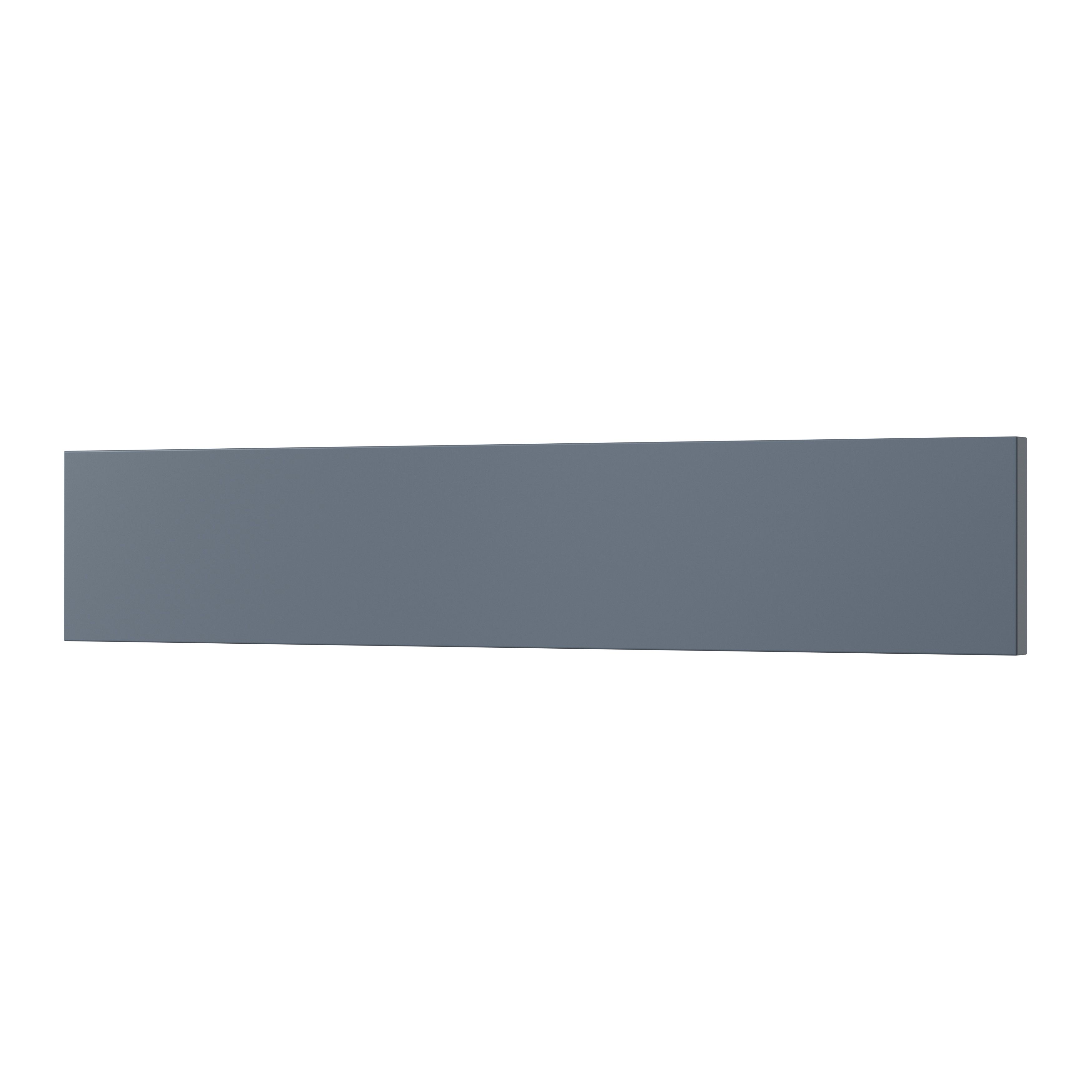 GoodHome Alisma Matt blue slab Standard Appliance Filler panel (H)115mm (W)597mm
