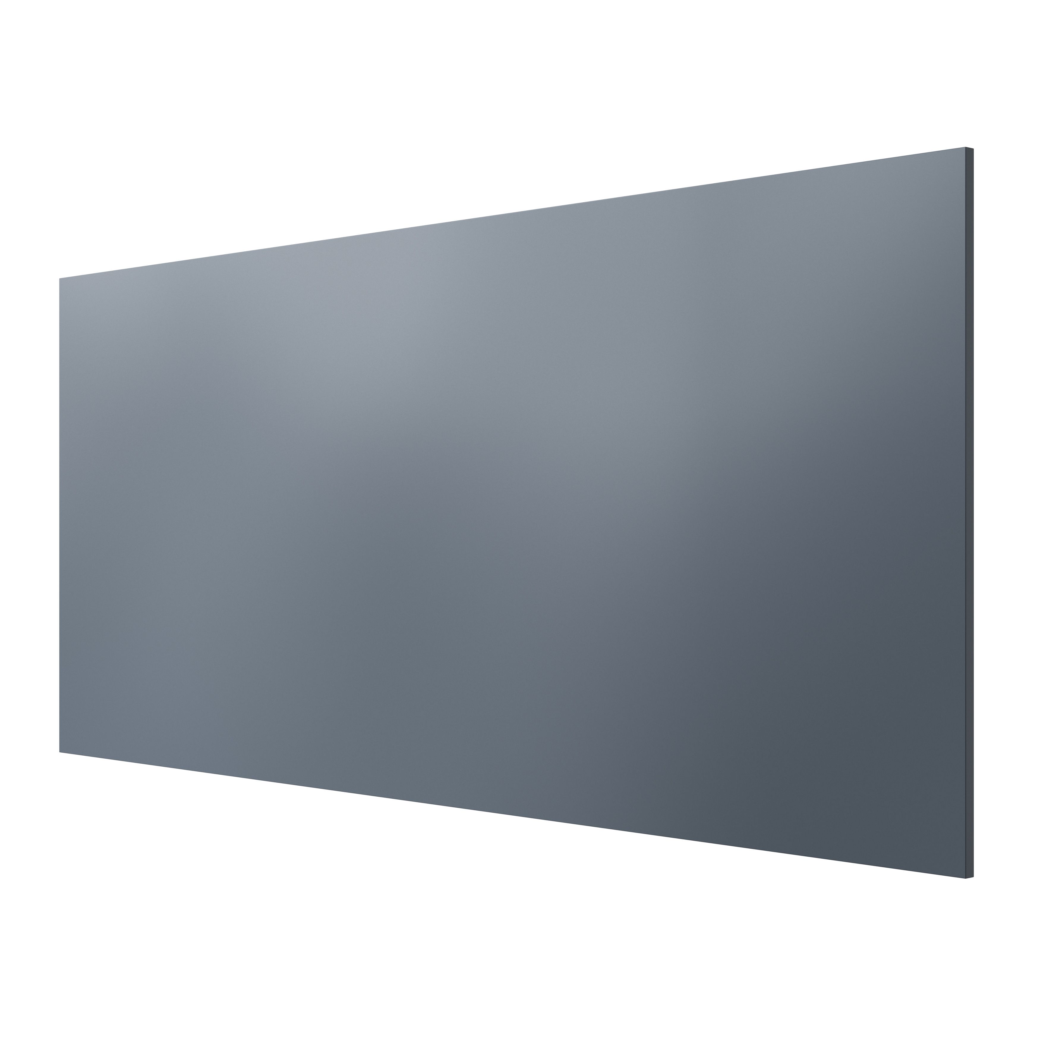 GoodHome Alisma Matt blue slab Standard Breakfast bar back panel (H)890mm (W)2000mm