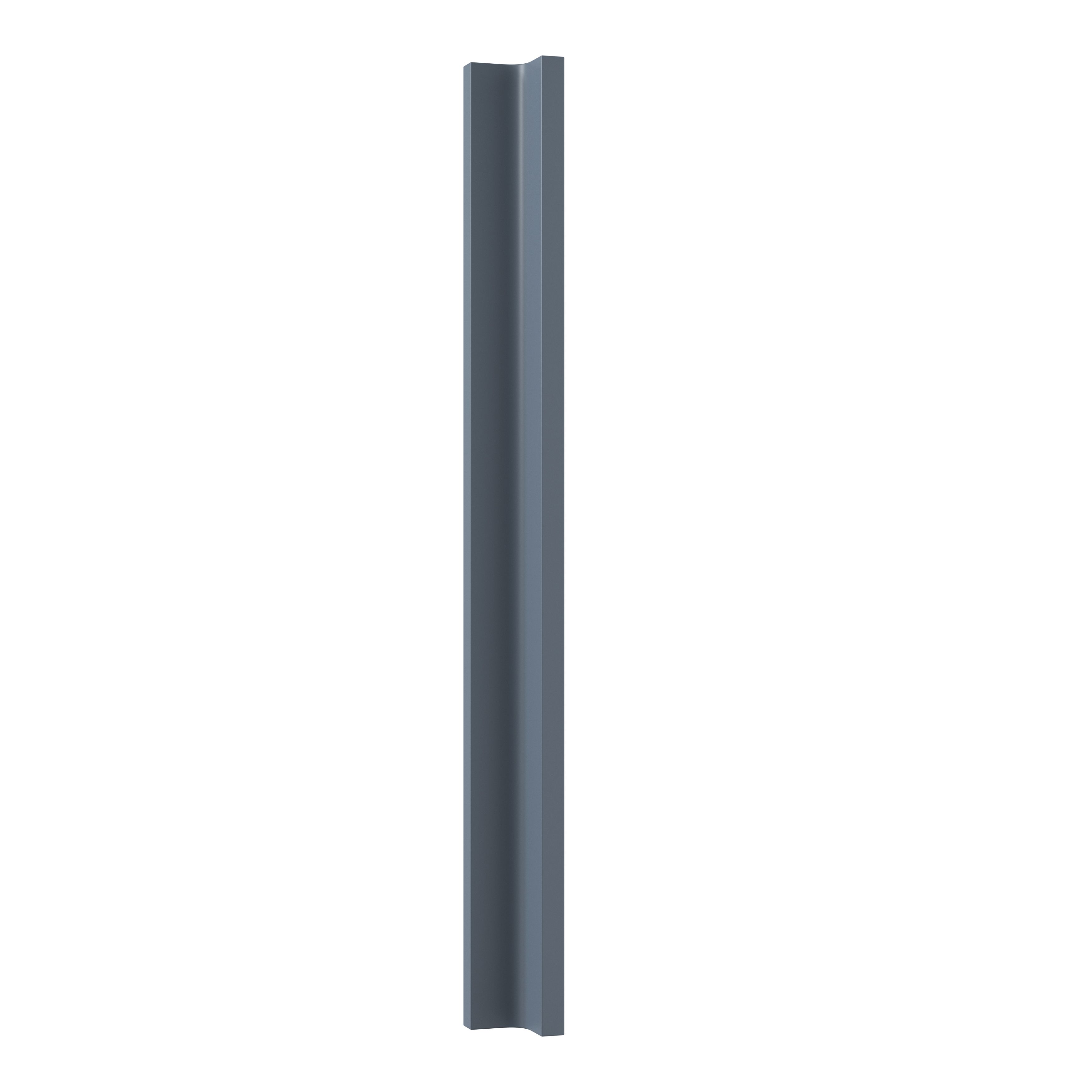 GoodHome Alisma Matt blue slab Standard Corner post, (W)34mm (H)715mm