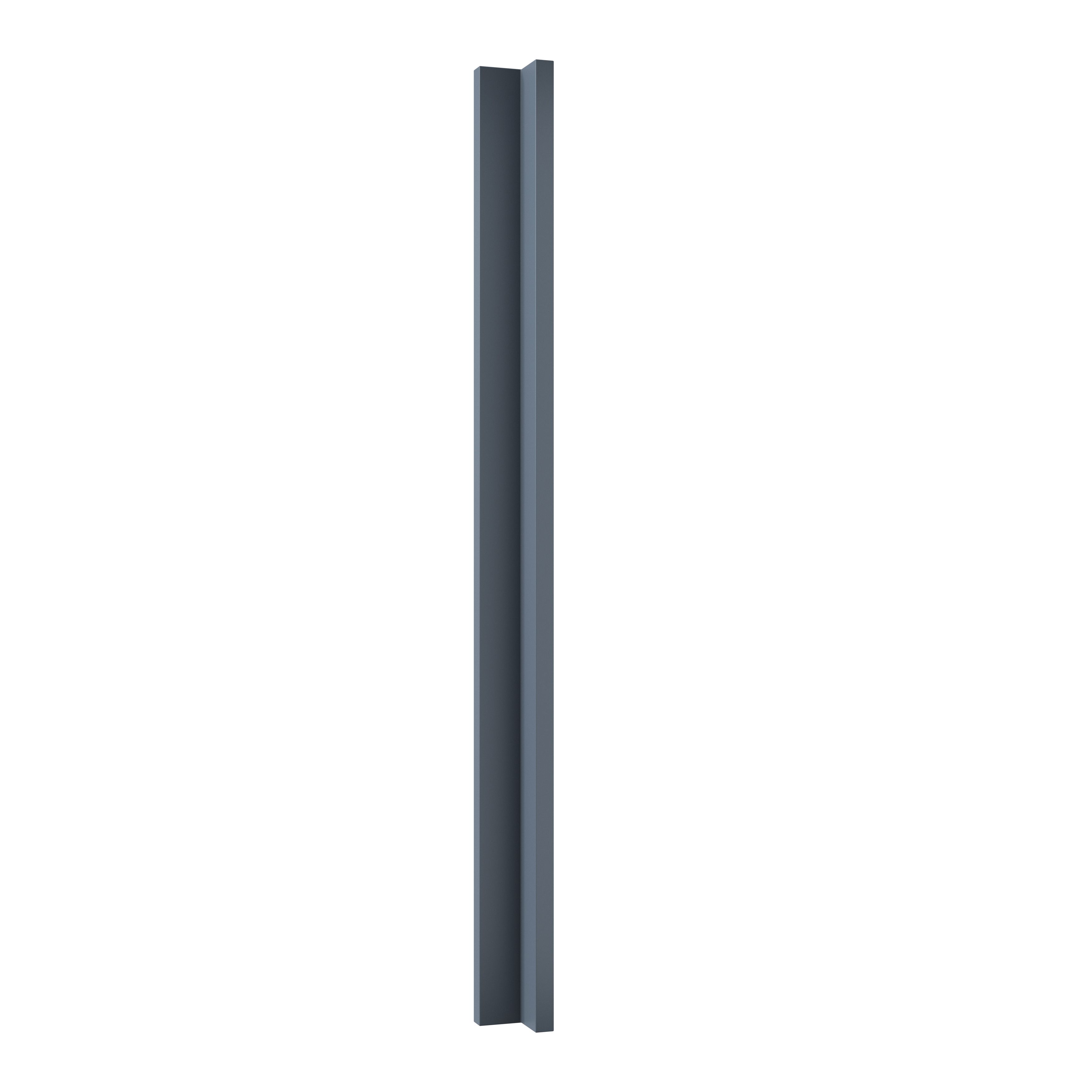 GoodHome Alisma Matt blue slab Tall Corner post, (W)59mm (H)895mm