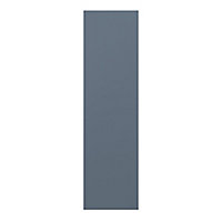 GoodHome Alisma Matt blue slab Tall wall Cabinet door (W)250mm (H)895mm (T)18mm