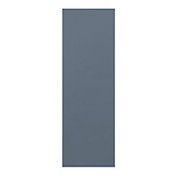 GoodHome Alisma Matt blue slab Tall wall Cabinet door (W)300mm (H)895mm (T)18mm