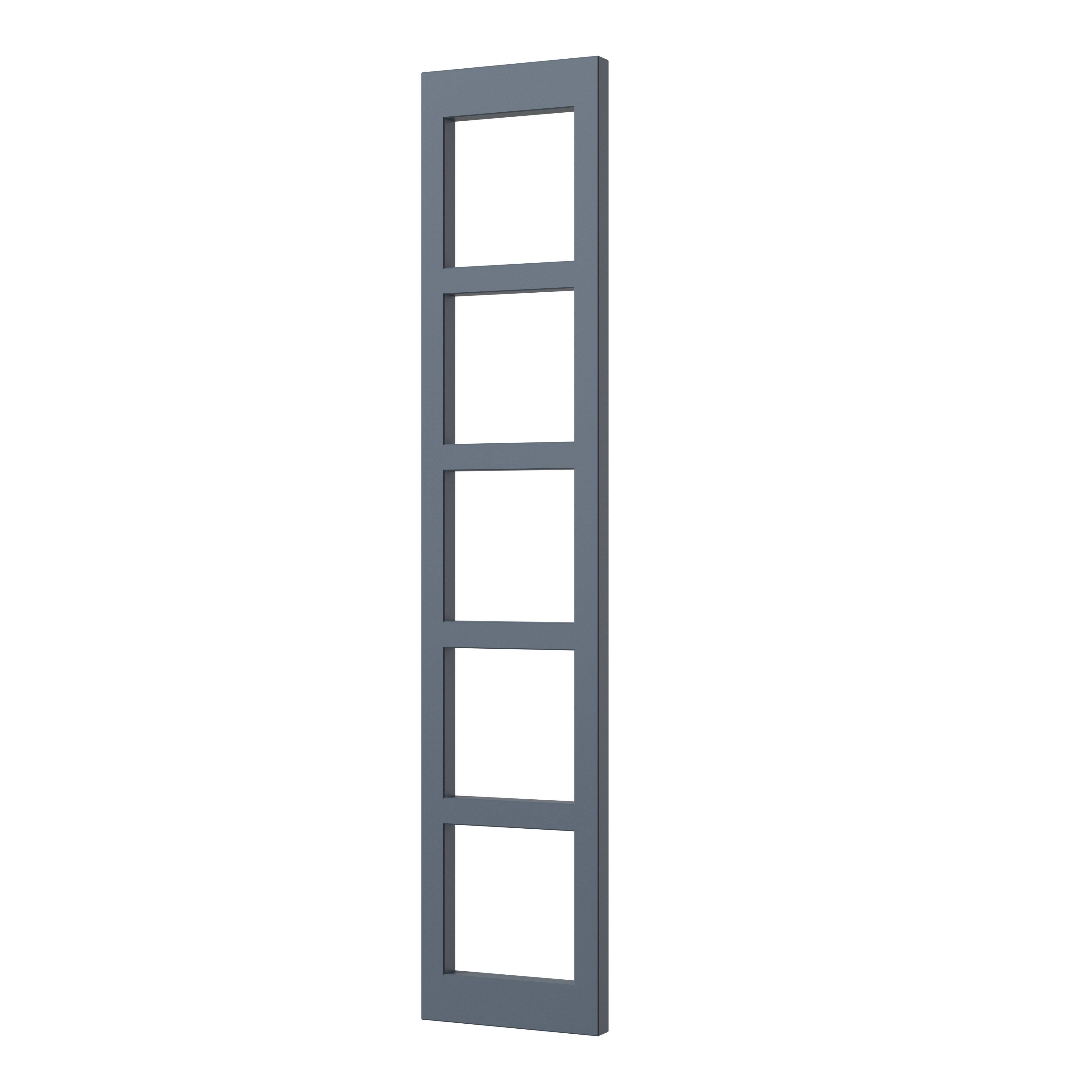 GoodHome Alisma Matt Blue Wine rack fascia, (H)715mm (W)147mm
