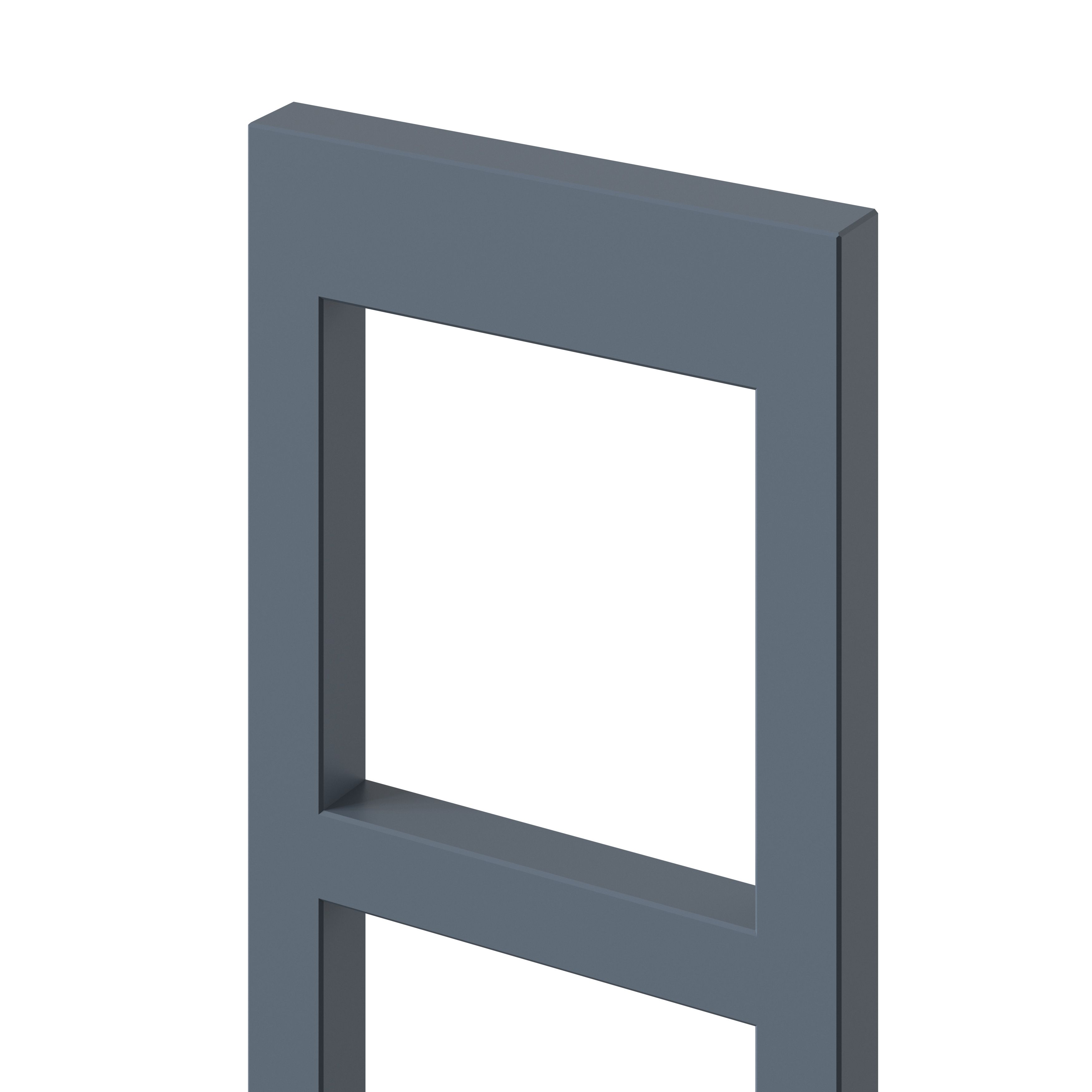 GoodHome Alisma Matt Blue Wine rack fascia, (H)715mm (W)147mm