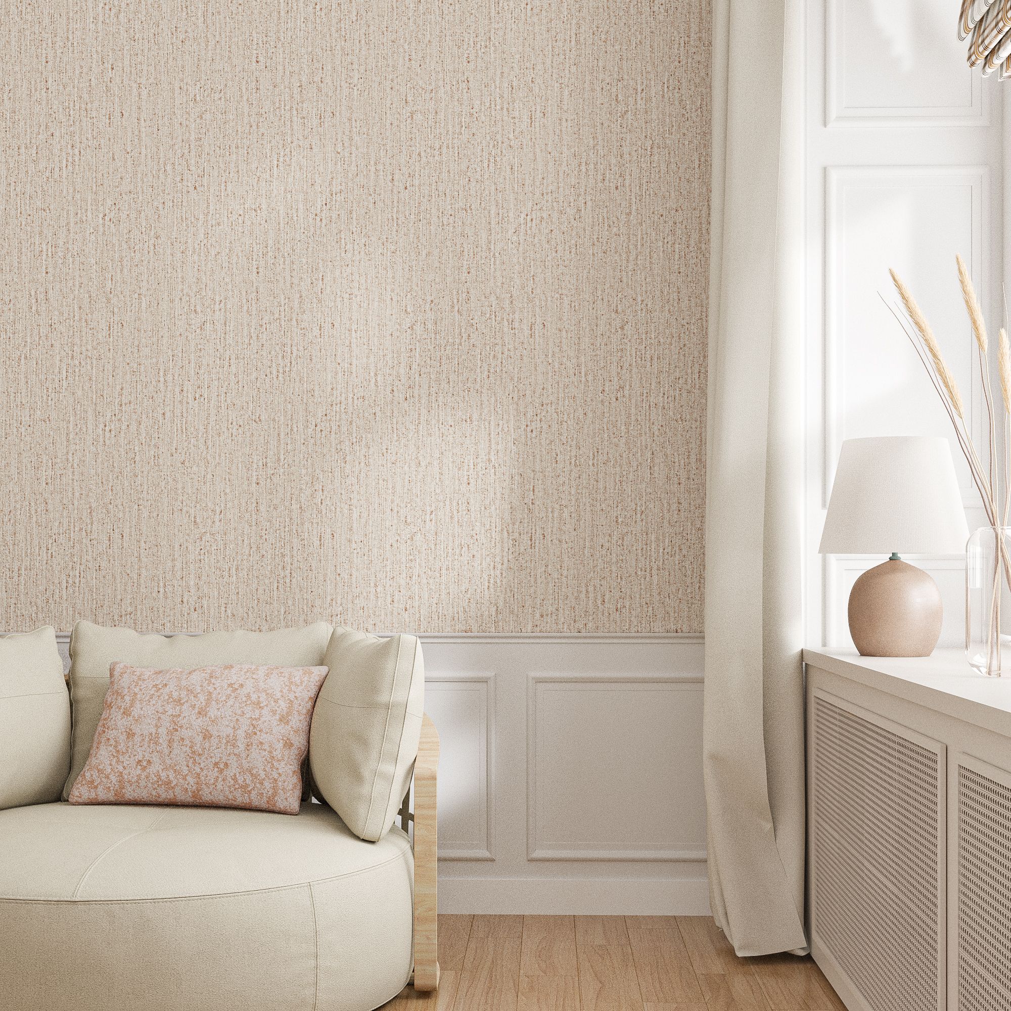 GoodHome Aloxe Beige Embossed Wallpaper
