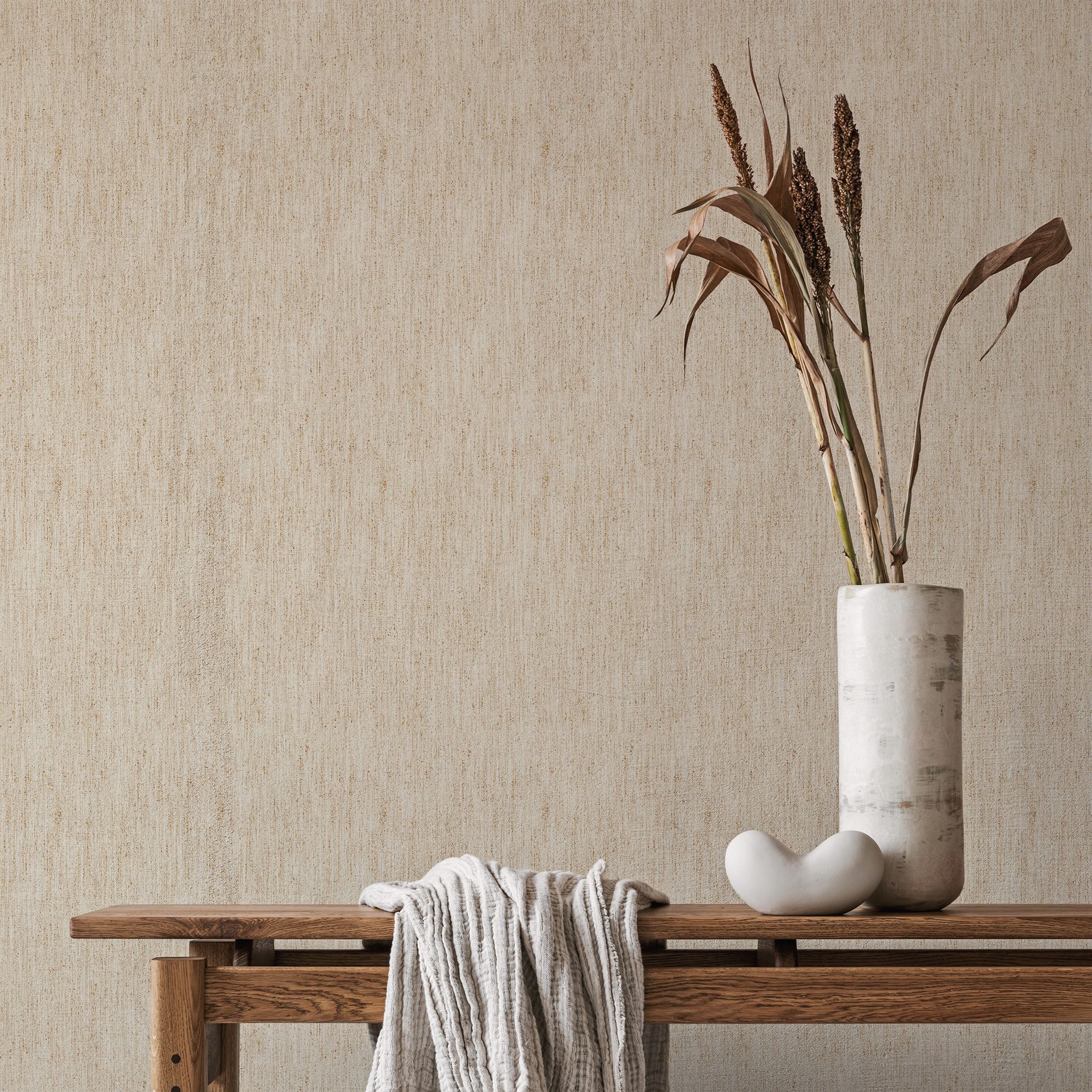 GoodHome Aloxe Beige Embossed Wallpaper
