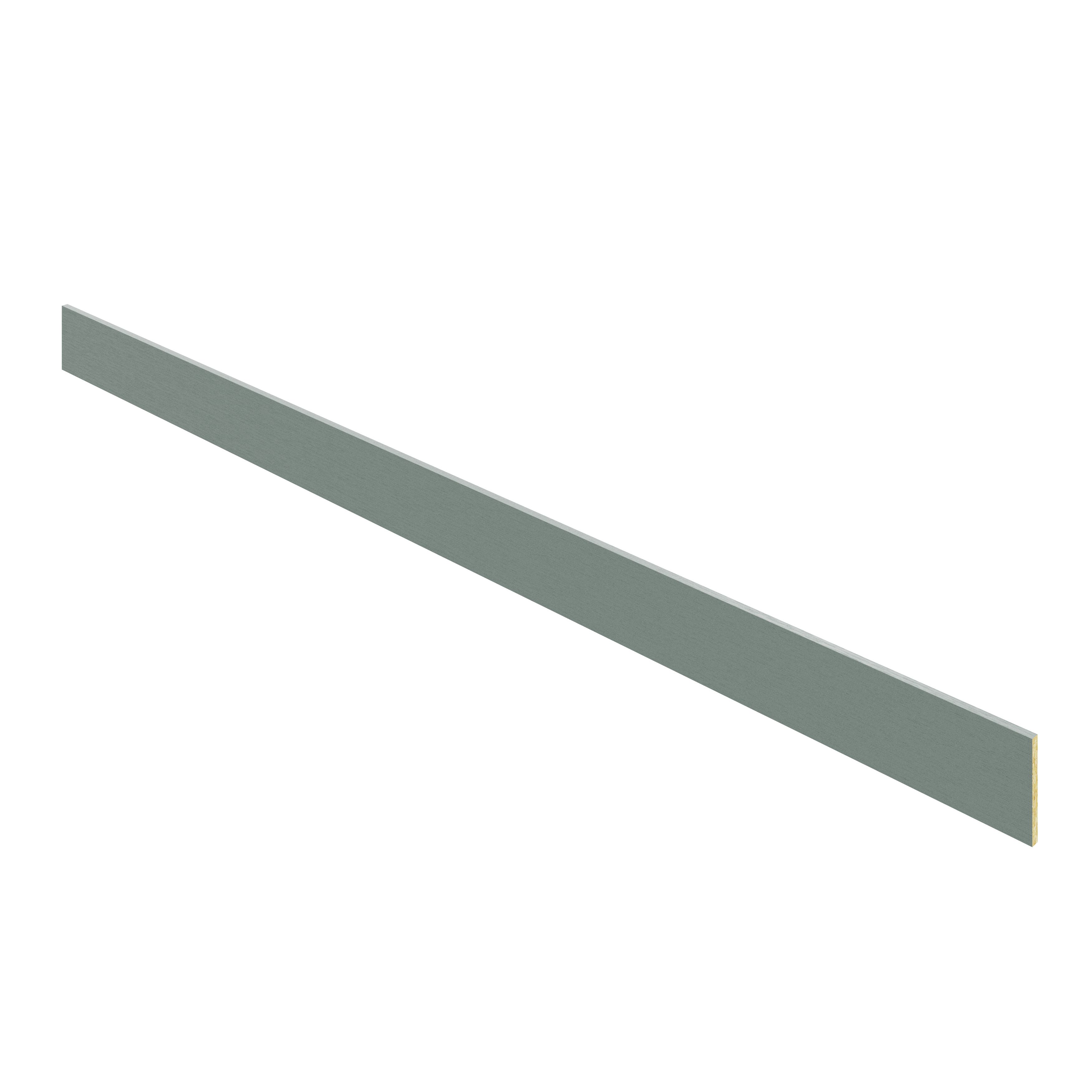 GoodHome Alpinia Green Wood effect Square edge Plinth