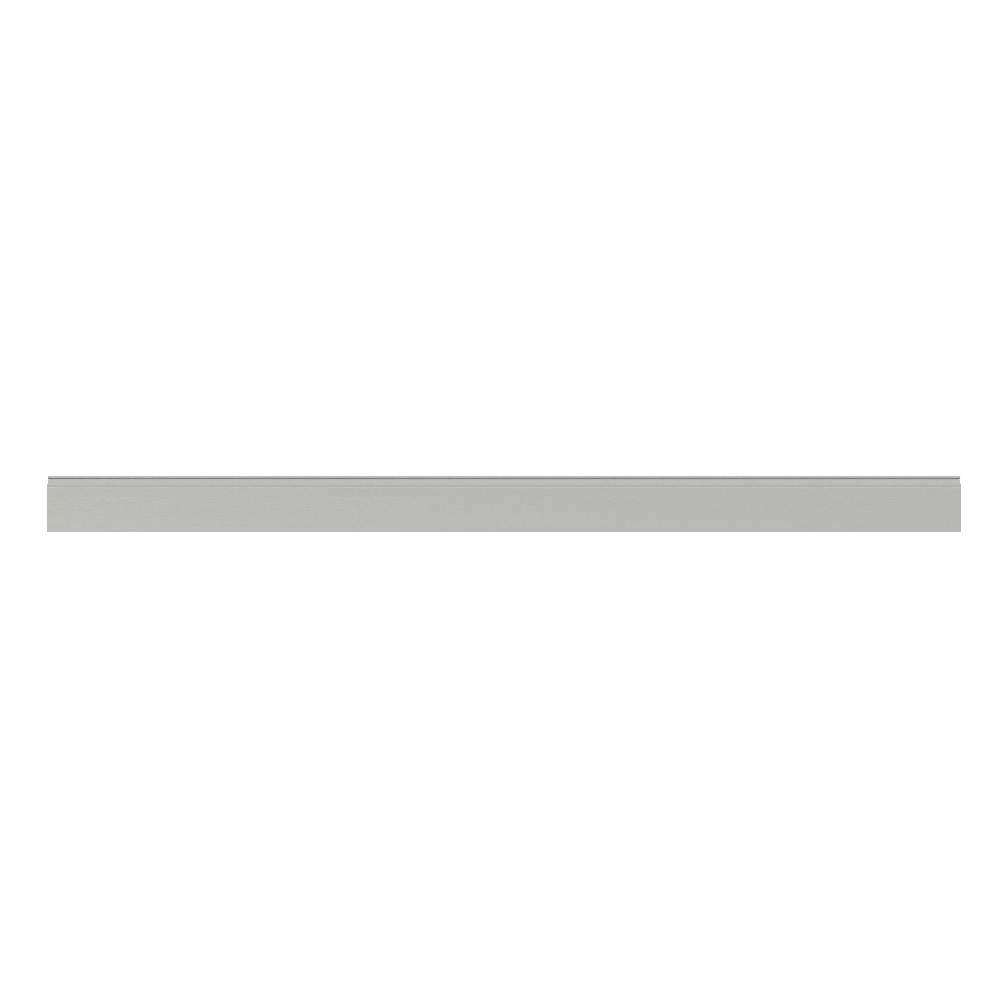 GoodHome Alpinia Grey Wood effect Square edge Stepped Plinth, (L)2400mm
