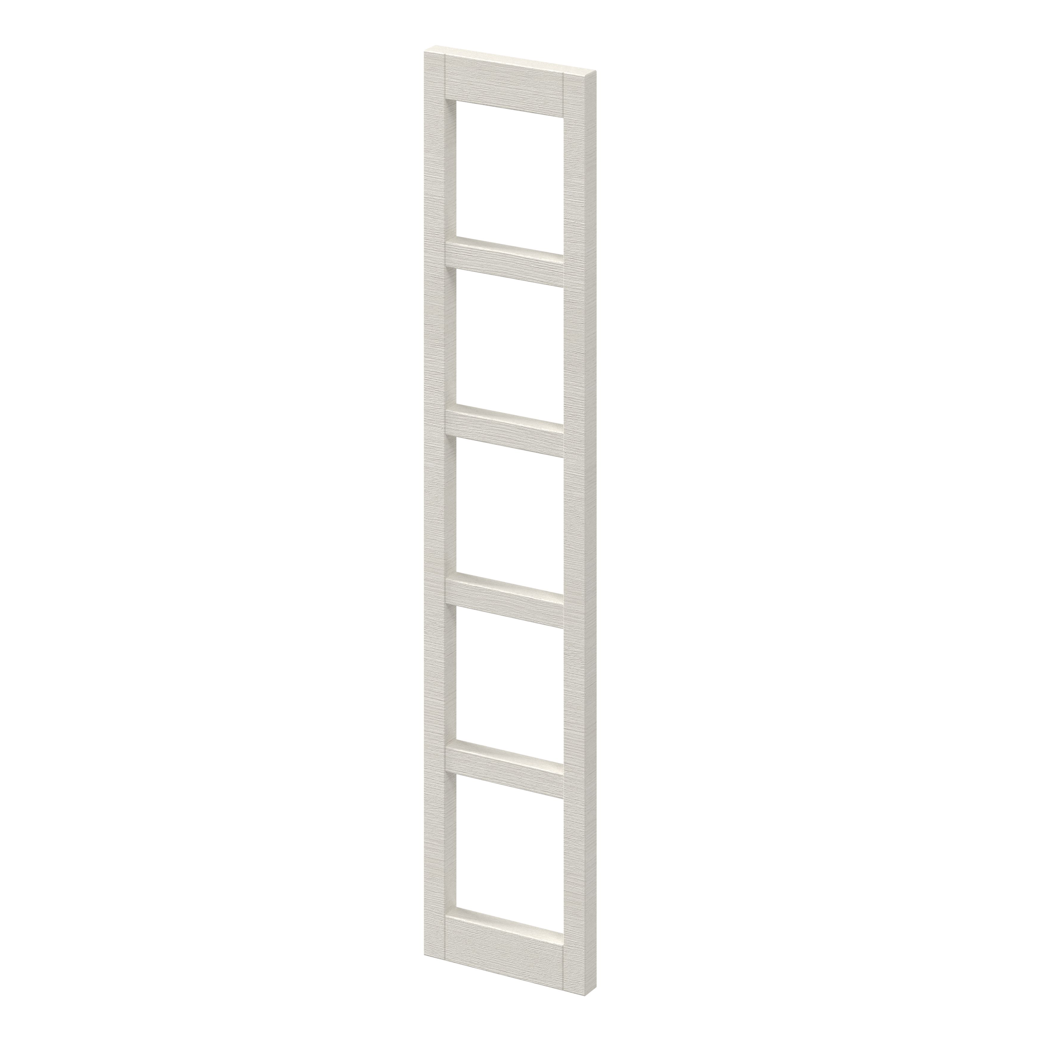 GoodHome Alpinia Ivory Wine rack fascia, (H)715mm (W)147mm