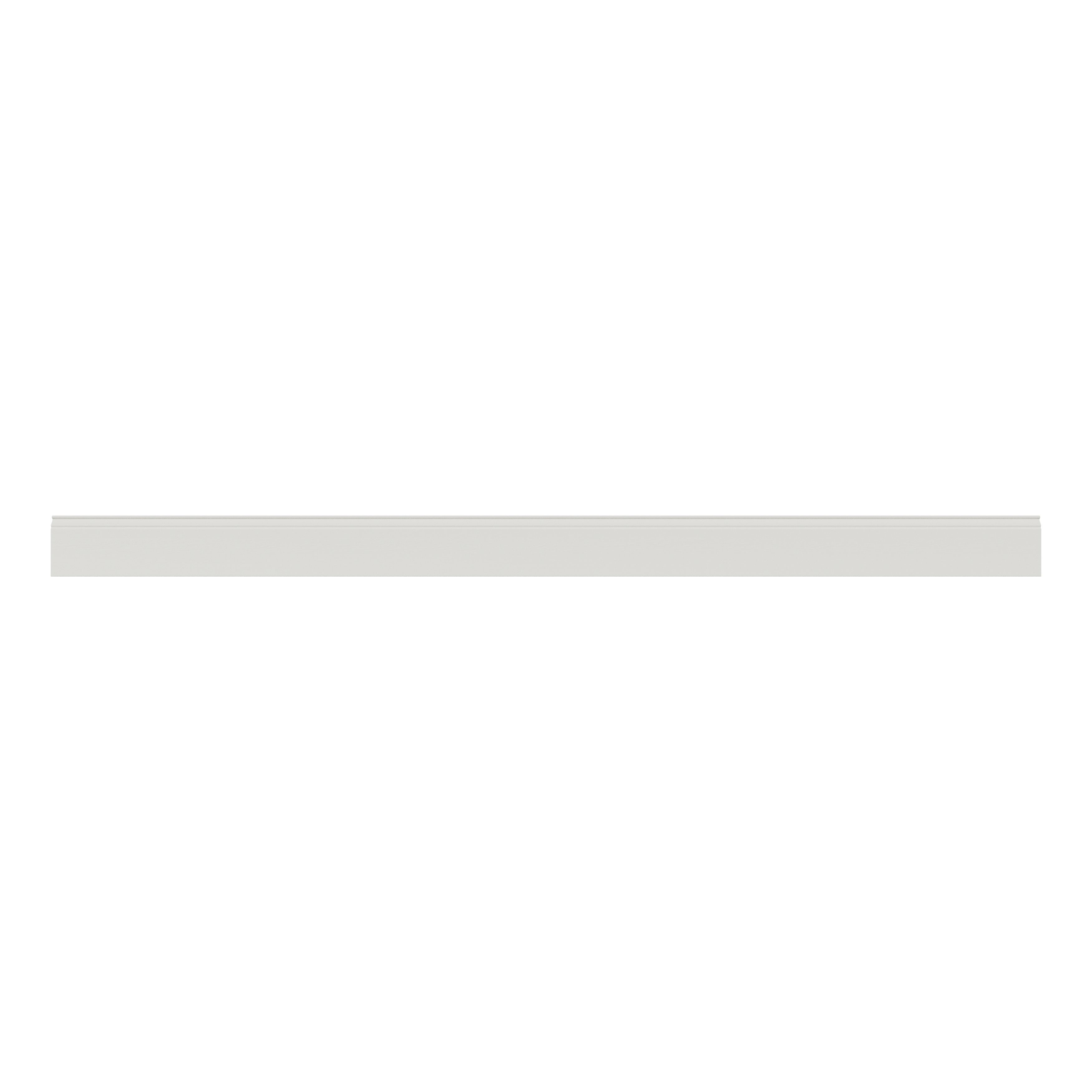 GoodHome Alpinia Ivory Wood effect Square edge Stepped Plinth, (L)2400mm