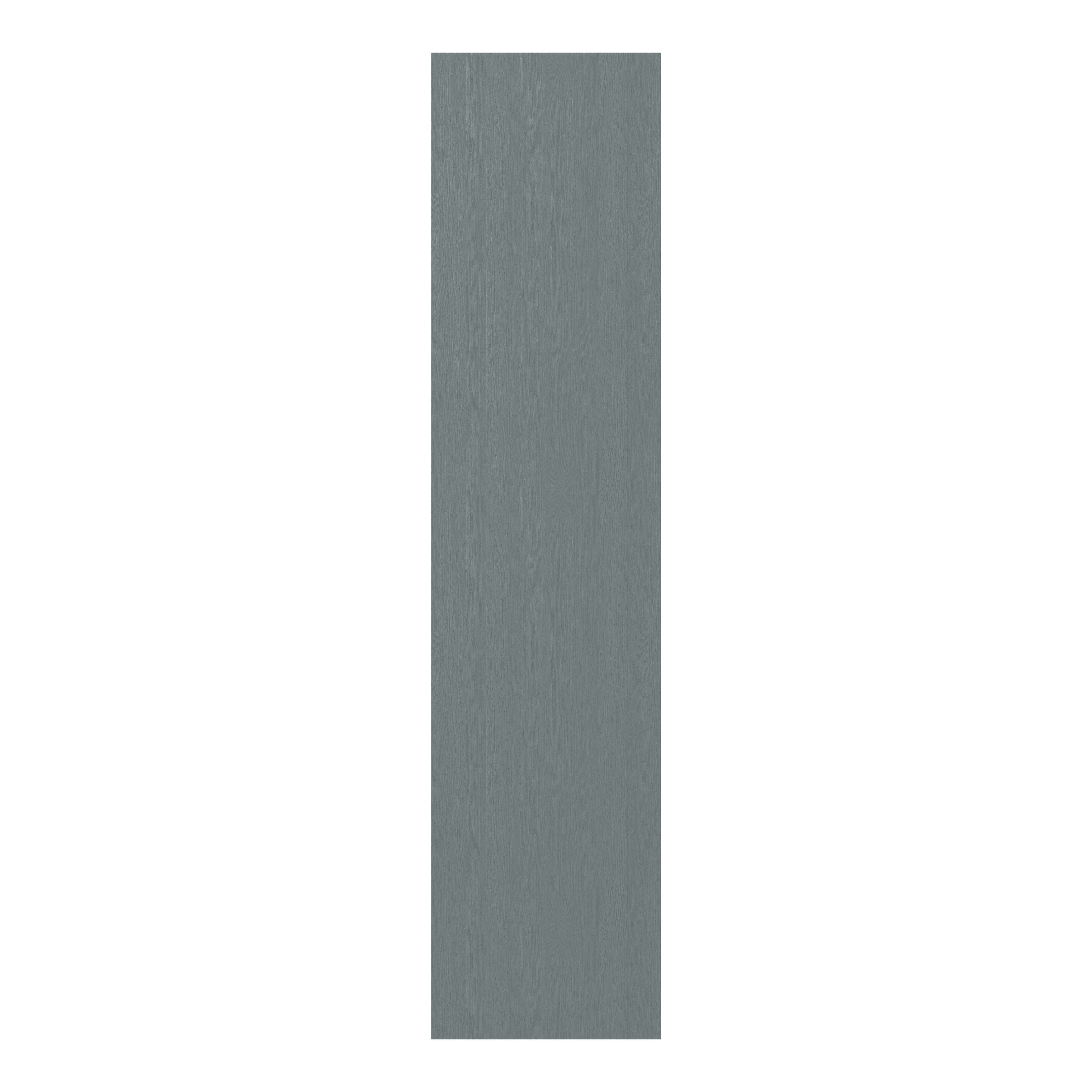 GoodHome Alpinia Matt dusk blue painted wood effect Tall Clad on panel (H)1500mm (W)350mm