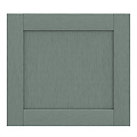 GoodHome Alpinia Matt Green Painted Wood Effect Shaker Appliance Cabinet door (W)600mm (H)543mm (T)18mm