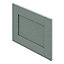GoodHome Alpinia Matt Green Painted Wood Effect Shaker Drawer front, bridging door & bi fold door, (W)500mm (H)356mm (T)18mm