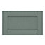 GoodHome Alpinia Matt Green Painted Wood Effect Shaker Drawer front, bridging door & bi fold door, (W)600mm (H)356mm (T)18mm