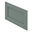 GoodHome Alpinia Matt Green Painted Wood Effect Shaker Drawer front, bridging door & bi fold door, (W)600mm (H)356mm (T)18mm