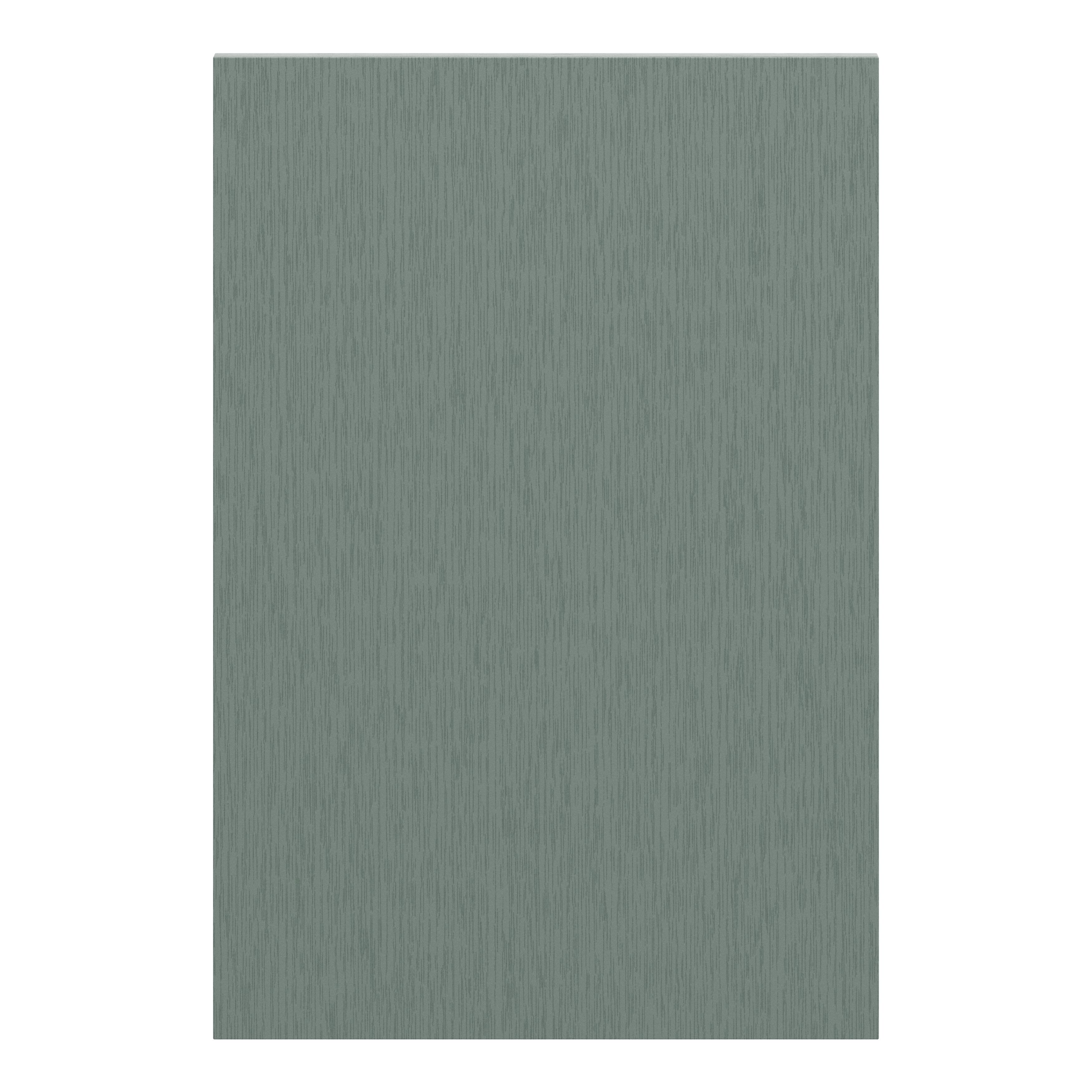 GoodHome Alpinia Matt Green Painted Wood Effect Shaker Standard Clad on end panel (H)934mm (W)640mm