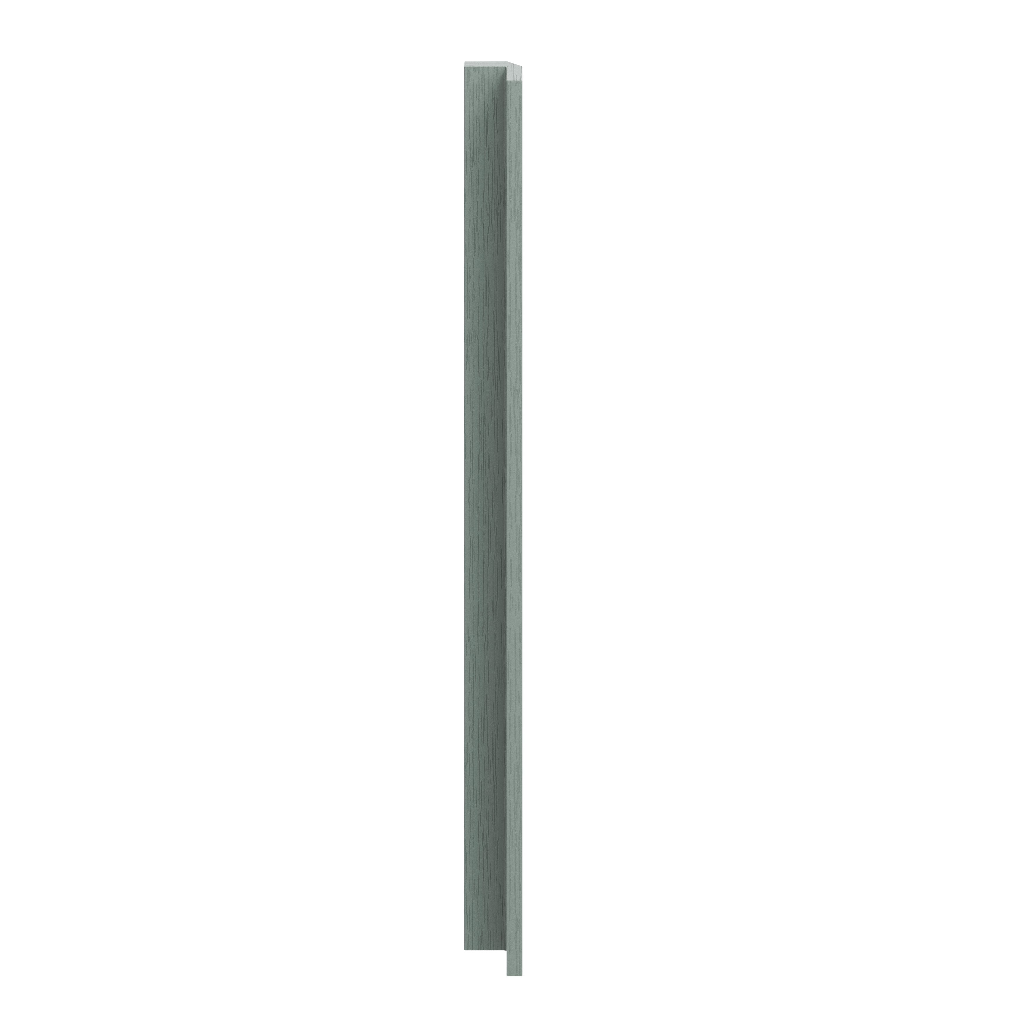GoodHome Alpinia Matt Green Painted Wood Effect Shaker Tall Wall corner post, (W)59mm (H)895mm