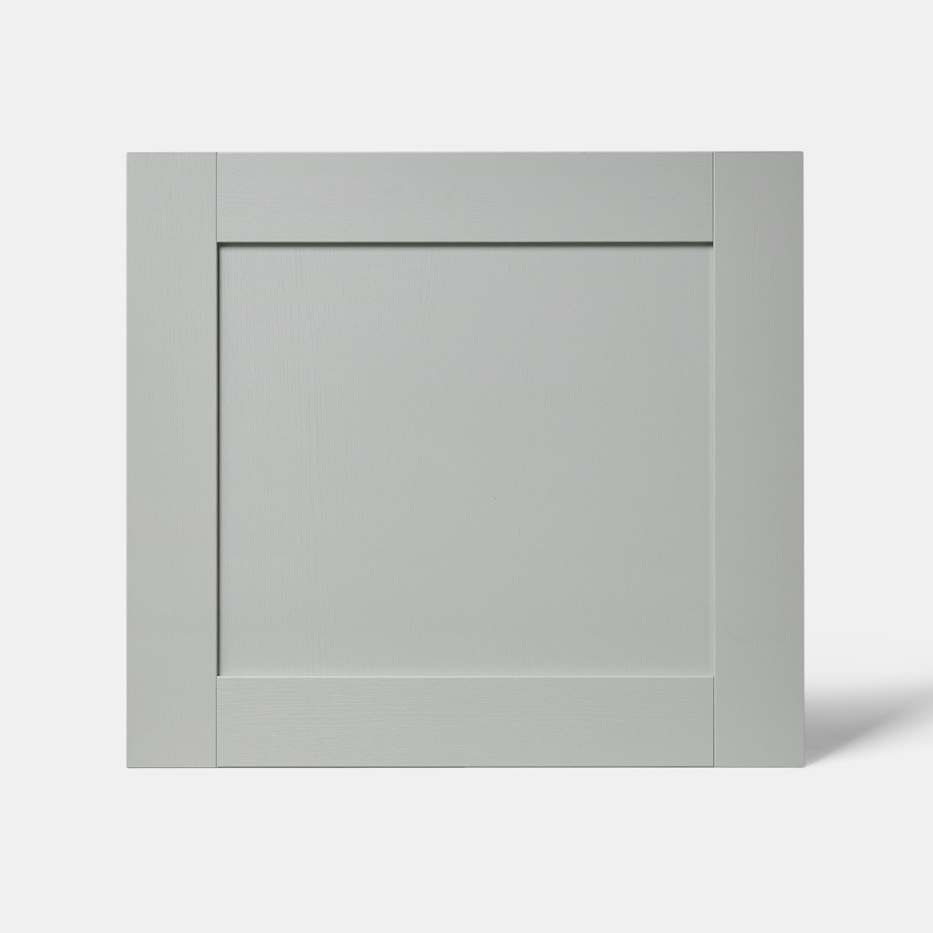 GoodHome Alpinia Matt grey painted wood effect shaker Appliance Cabinet door (W)600mm (H)543mm (T)18mm