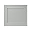 GoodHome Alpinia Matt grey painted wood effect shaker Appliance Cabinet door (W)600mm (H)543mm (T)18mm