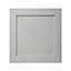GoodHome Alpinia Matt grey painted wood effect shaker Appliance Cabinet door (W)600mm (H)626mm (T)18mm