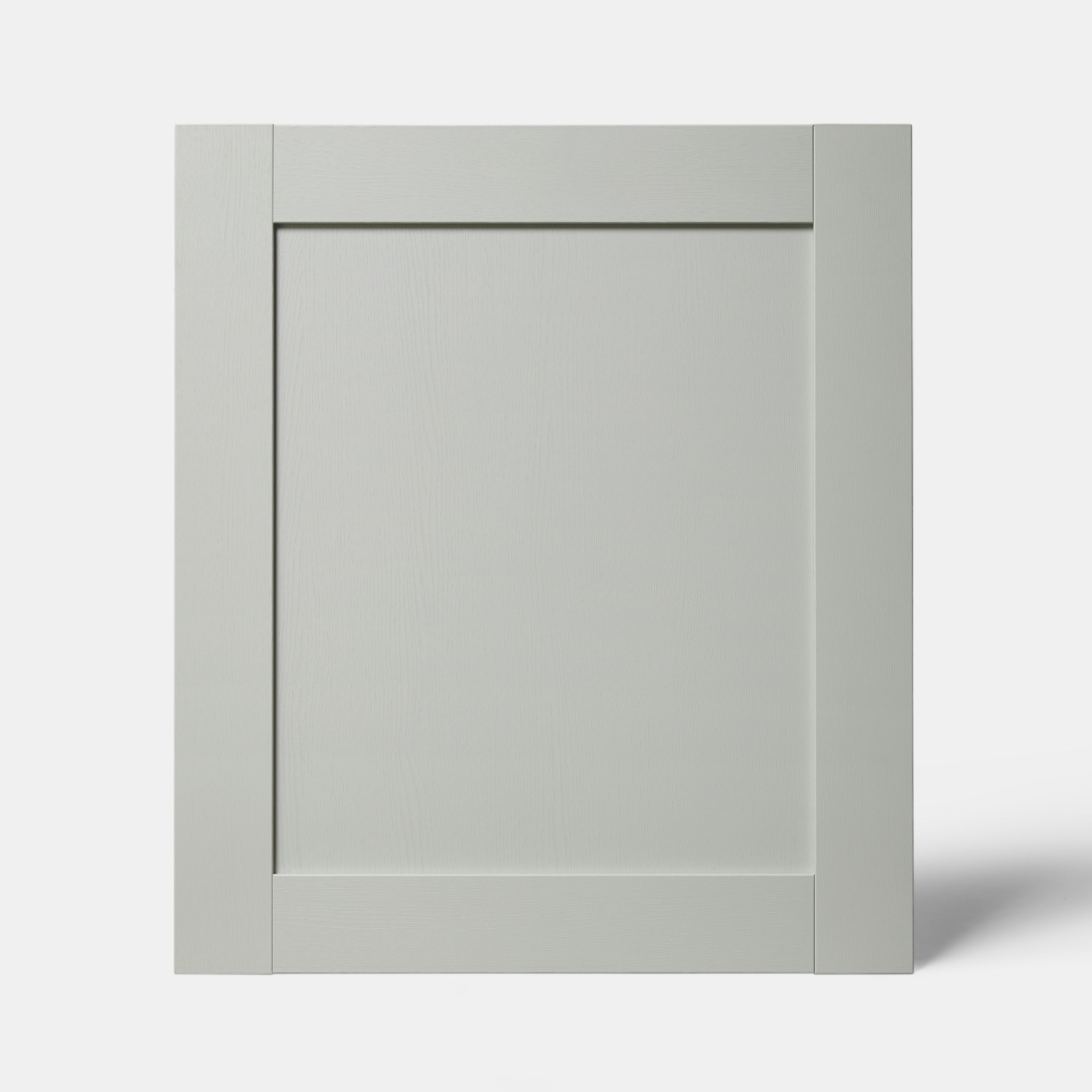 GoodHome Alpinia Matt grey painted wood effect shaker Appliance Cabinet door (W)600mm (H)687mm (T)18mm