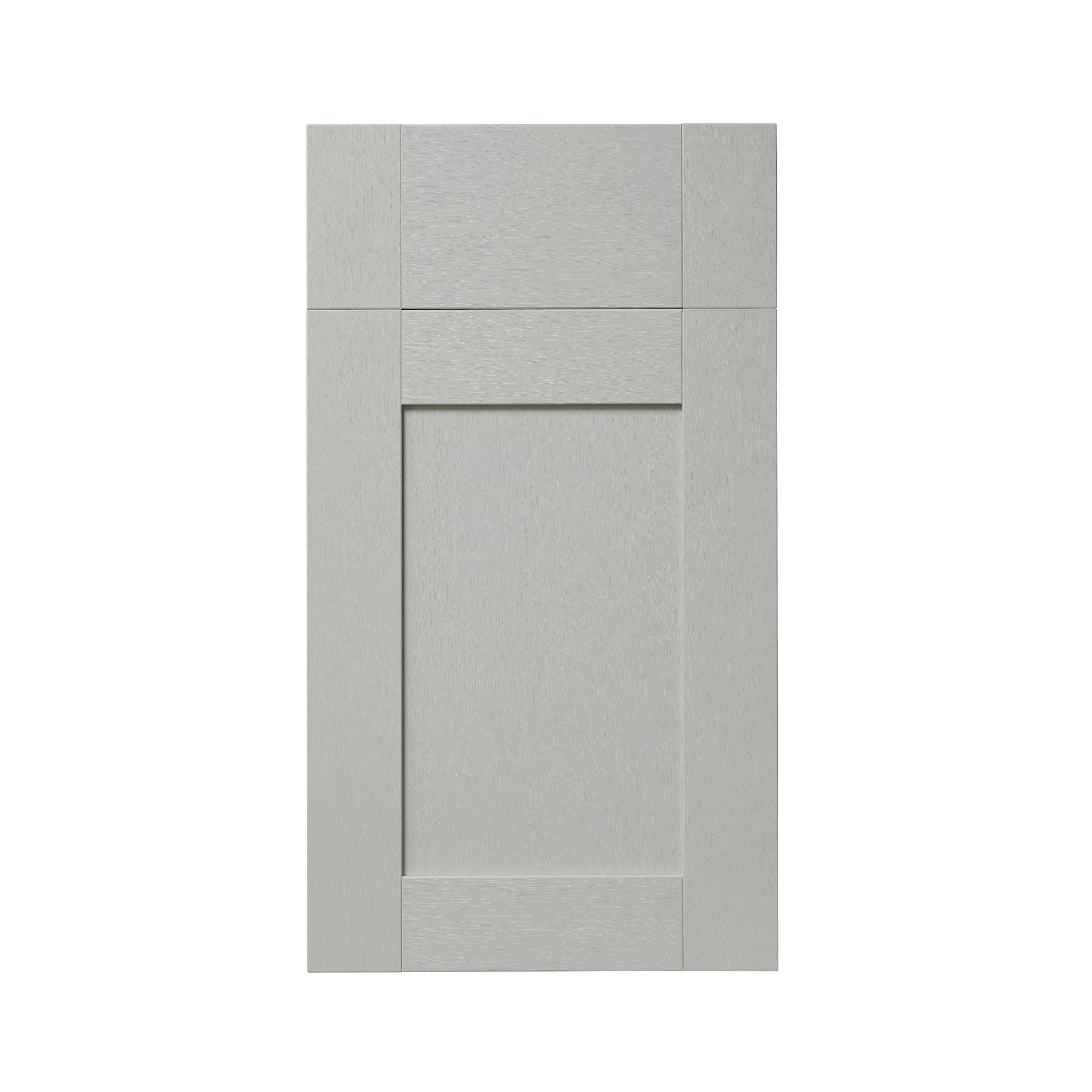 GoodHome Alpinia Matt grey painted wood effect shaker Drawerline Cabinet door, (W)400mm (H)715mm (T)18mm