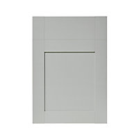 GoodHome Alpinia Matt grey painted wood effect shaker Drawerline Cabinet door, (W)500mm (H)715mm (T)18mm