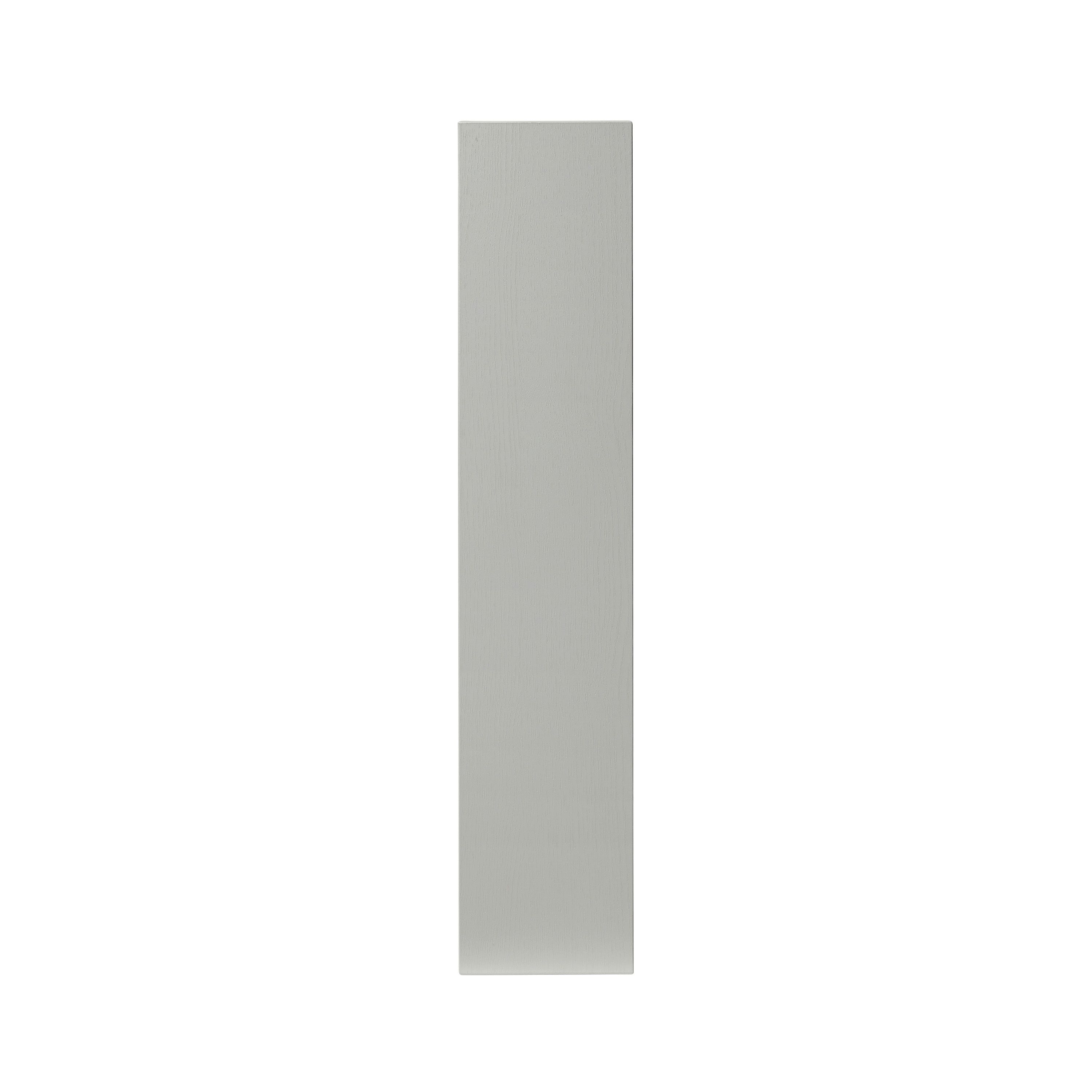 GoodHome Alpinia Matt grey painted wood effect shaker Highline Cabinet door (W)150mm (H)715mm (T)18mm