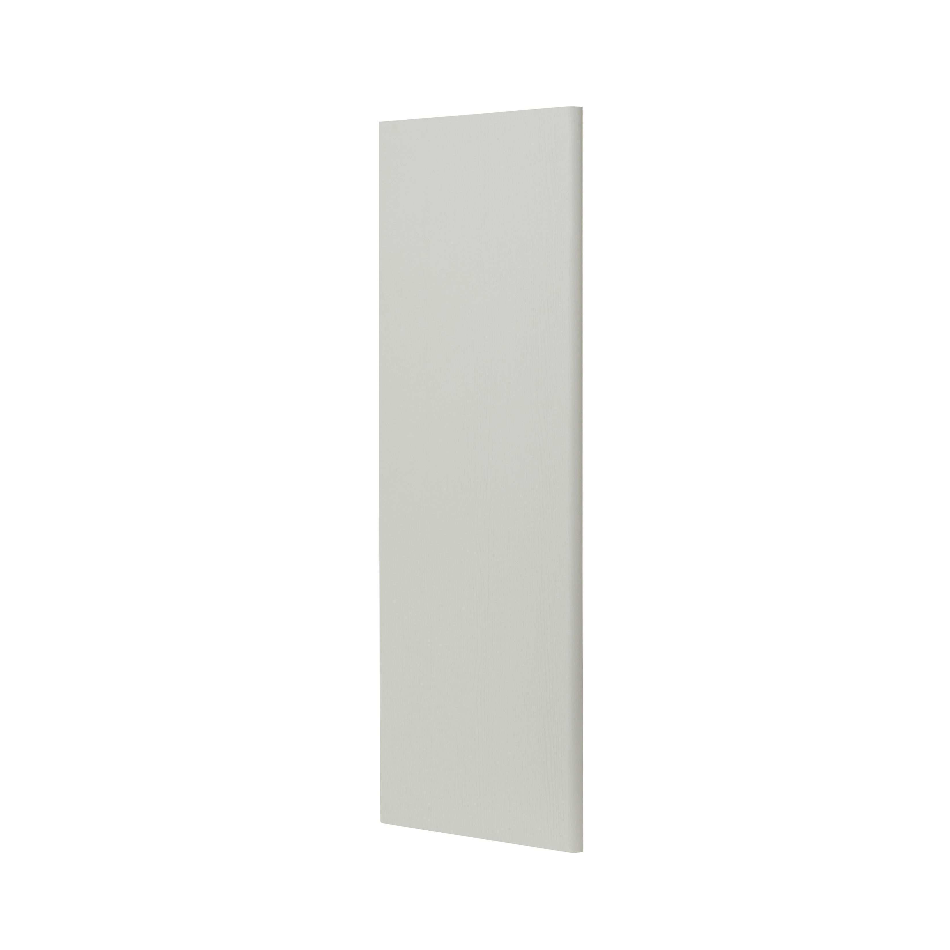 GoodHome Alpinia Matt grey painted wood effect shaker Standard Clad on end panel (H)960mm (W)360mm