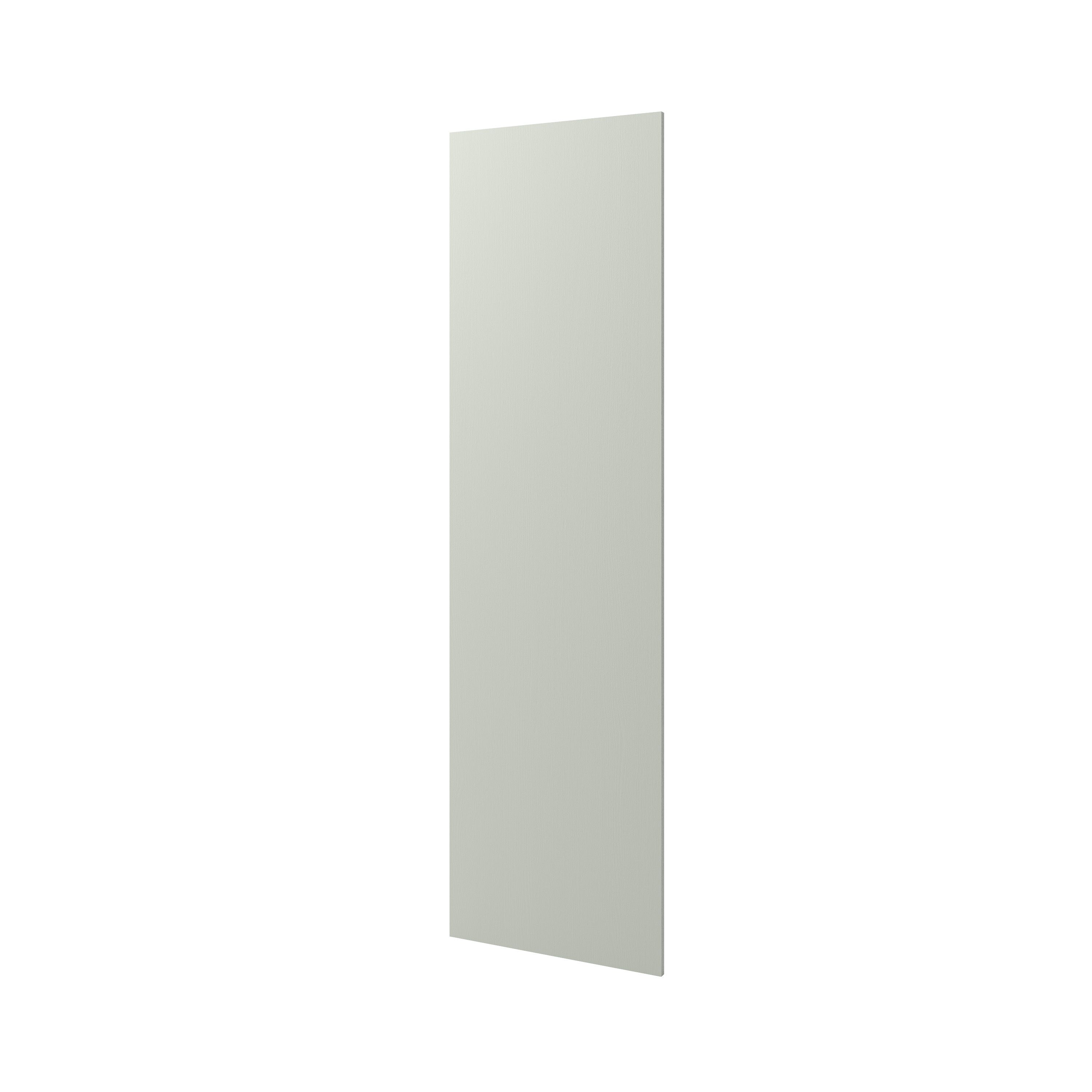GoodHome Alpinia Matt grey painted wood effect shaker Standard End panel (H)2010mm (W)570mm, Pair