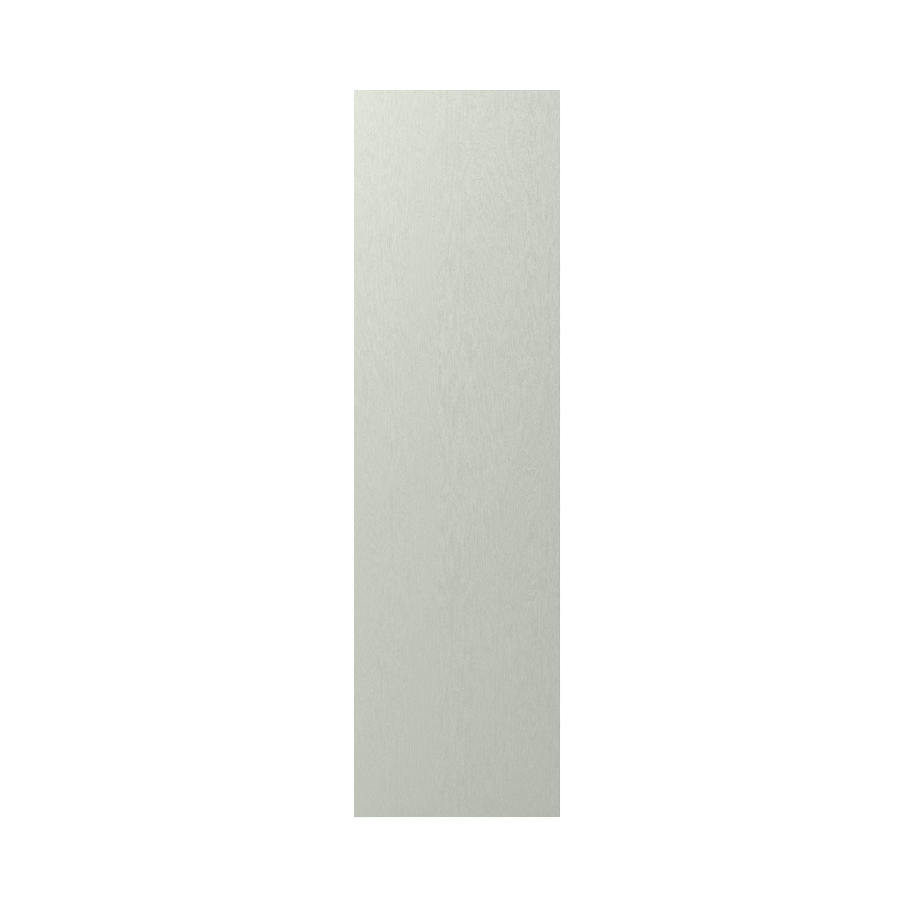 GoodHome Alpinia Matt grey painted wood effect shaker Standard End panel (H)2010mm (W)570mm, Pair
