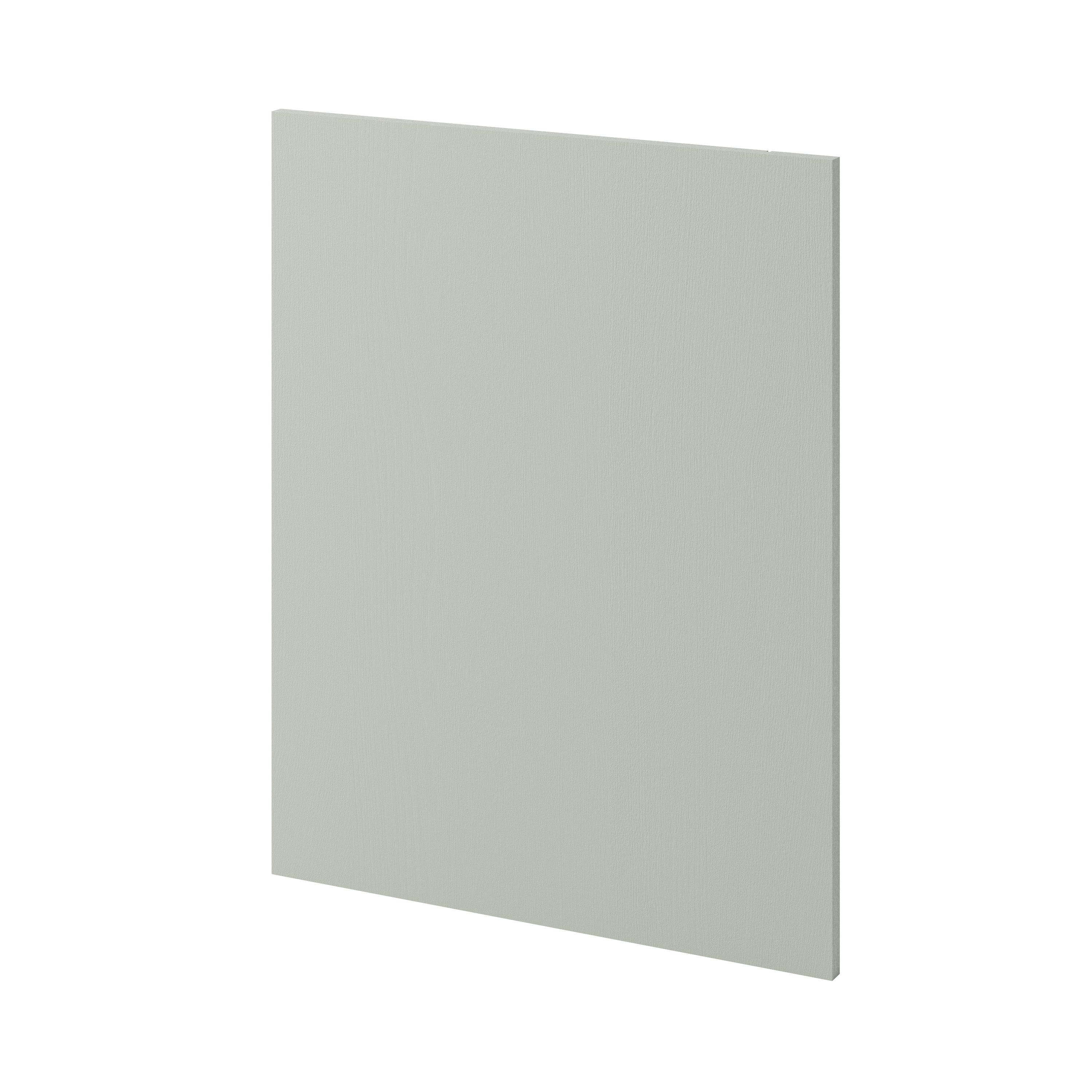 GoodHome Alpinia Matt grey painted wood effect shaker Standard End panel (H)720mm (W)570mm