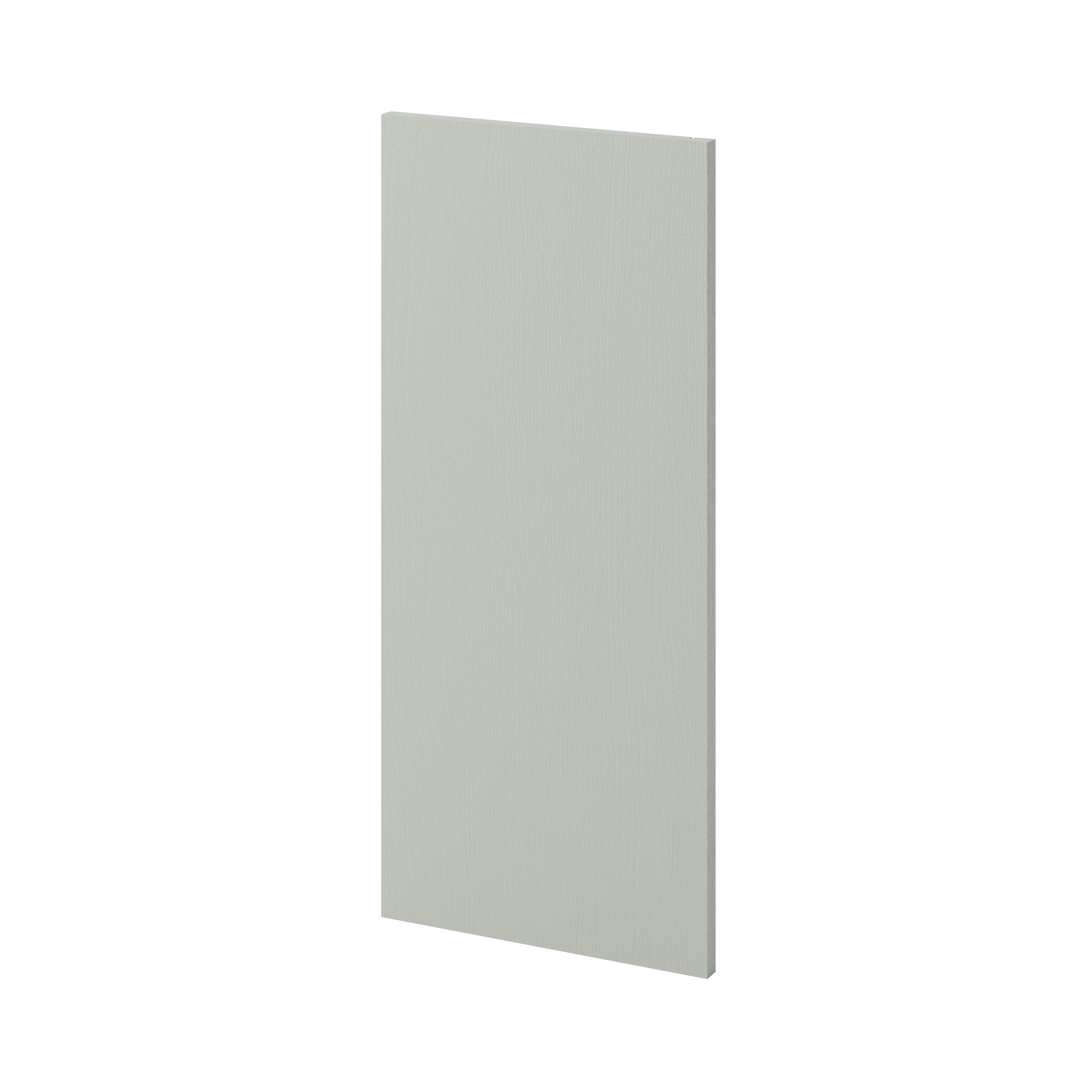GoodHome Alpinia Matt grey painted wood effect shaker Standard Wall End panel (H)720mm (W)320mm