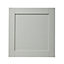 GoodHome Alpinia Matt grey painted wood effect shaker Tall appliance Cabinet door (W)600mm (H)633mm (T)18mm
