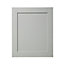GoodHome Alpinia Matt grey painted wood effect shaker Tall appliance Cabinet door (W)600mm (H)723mm (T)18mm