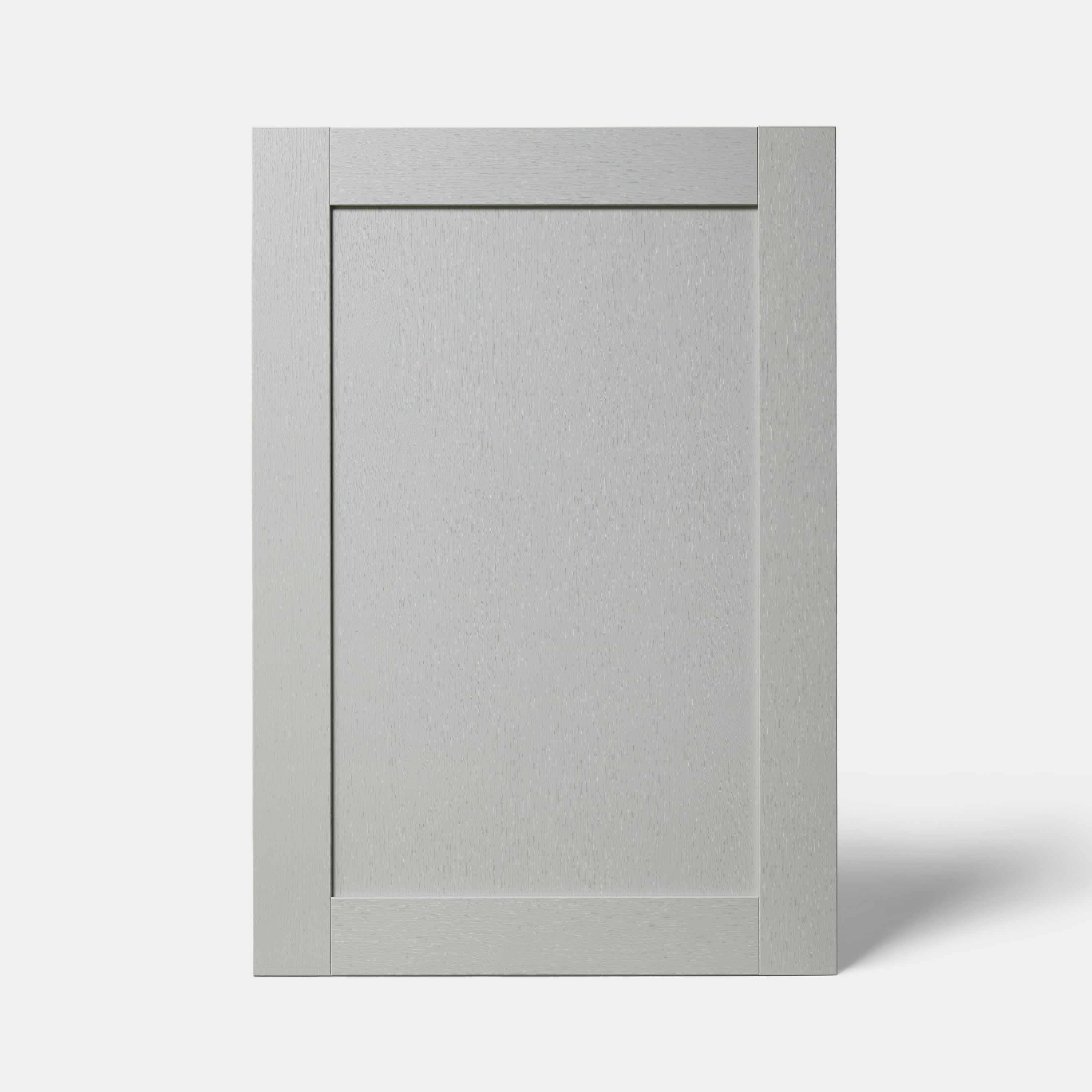 GoodHome Alpinia Matt grey painted wood effect shaker Tall appliance Cabinet door (W)600mm (H)867mm (T)18mm