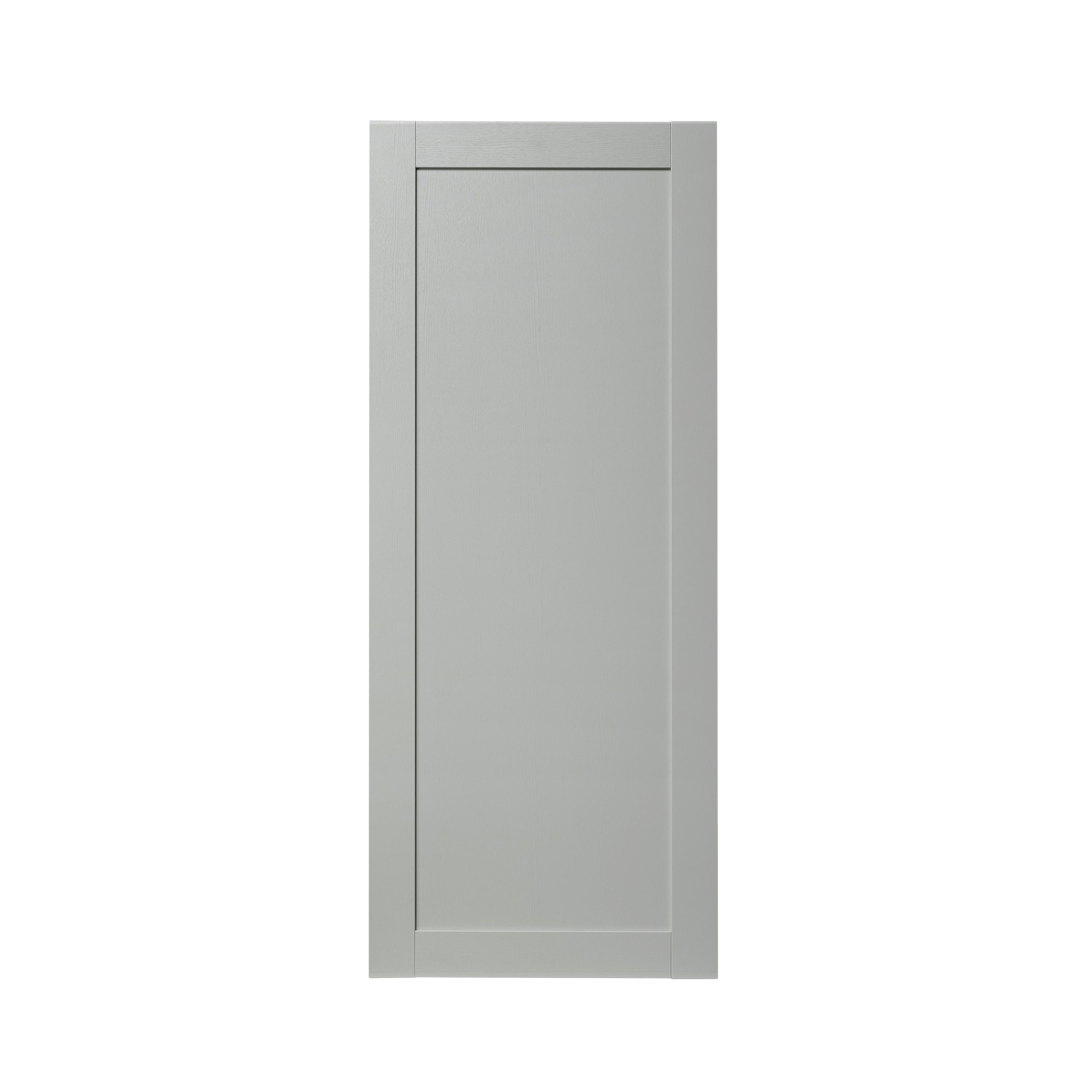 GoodHome Alpinia Matt grey painted wood effect shaker Tall larder Cabinet door (W)600mm (H)1467mm (T)18mm
