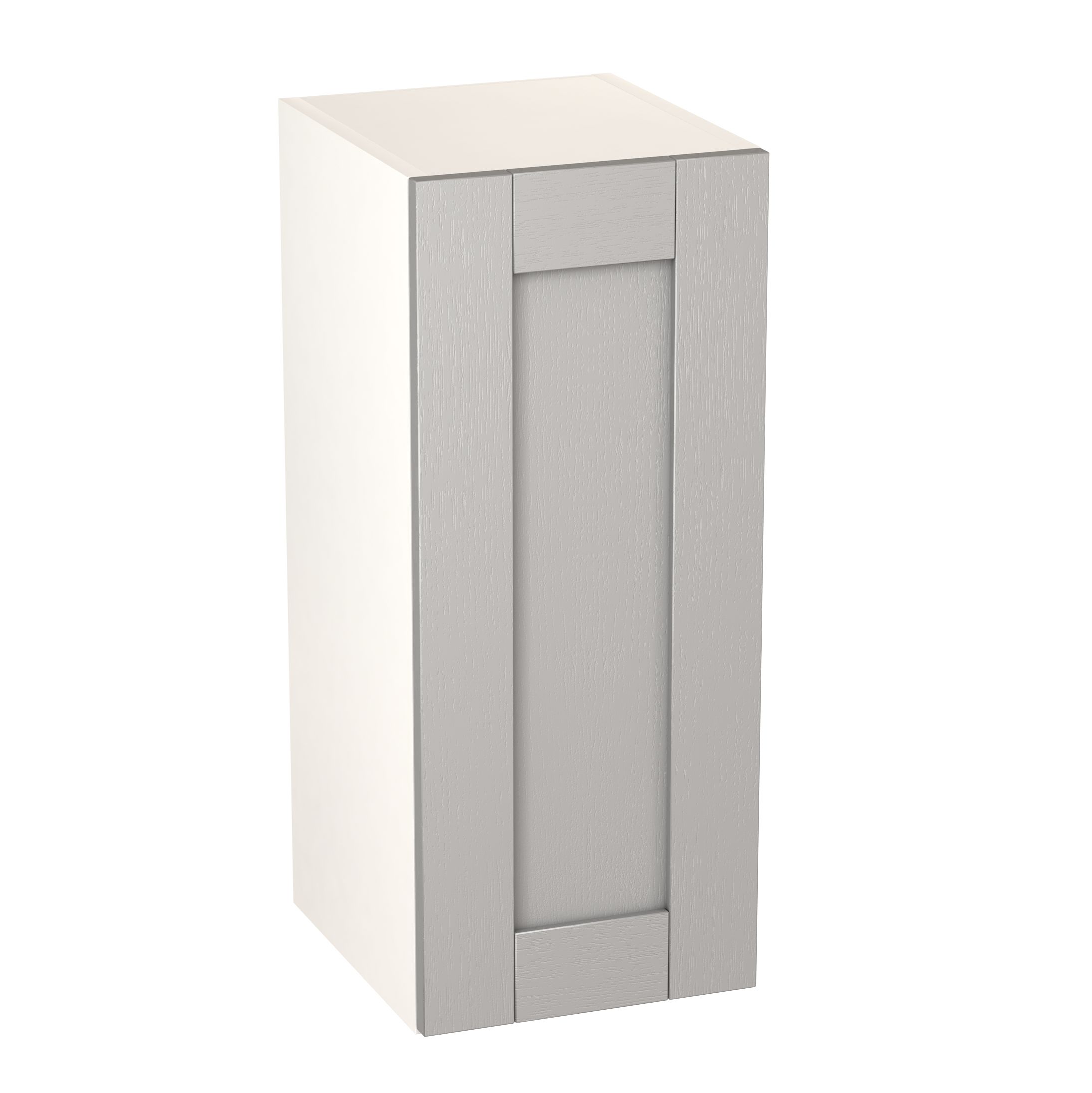 GoodHome Alpinia Matt grey painted wood effect shaker Wall Kitchen cabinet (W)300mm (H)720mm